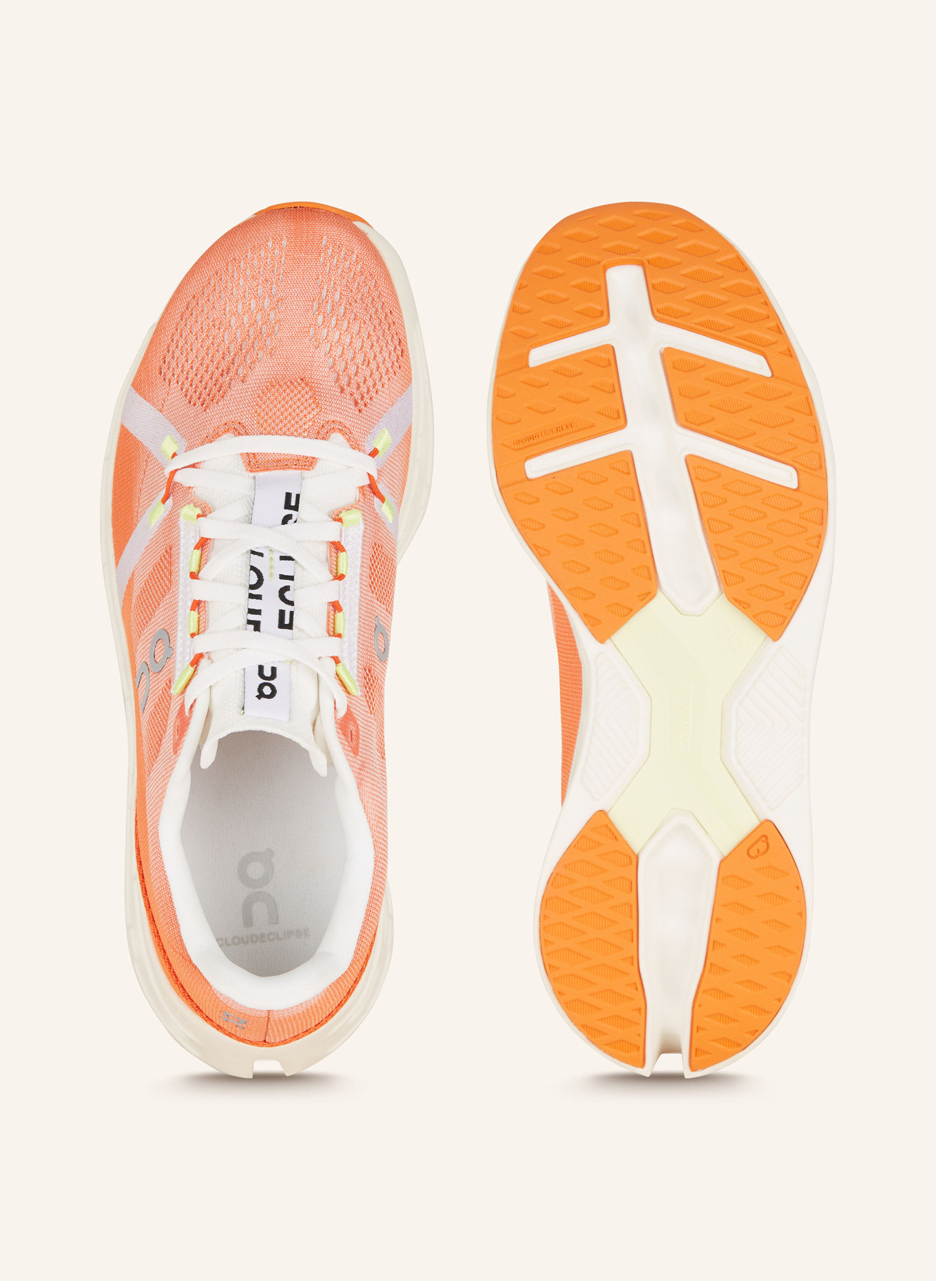 On Laufschuhe CLOUDECLIPSE, Farbe: ORANGE/ ECRU (Bild 5)