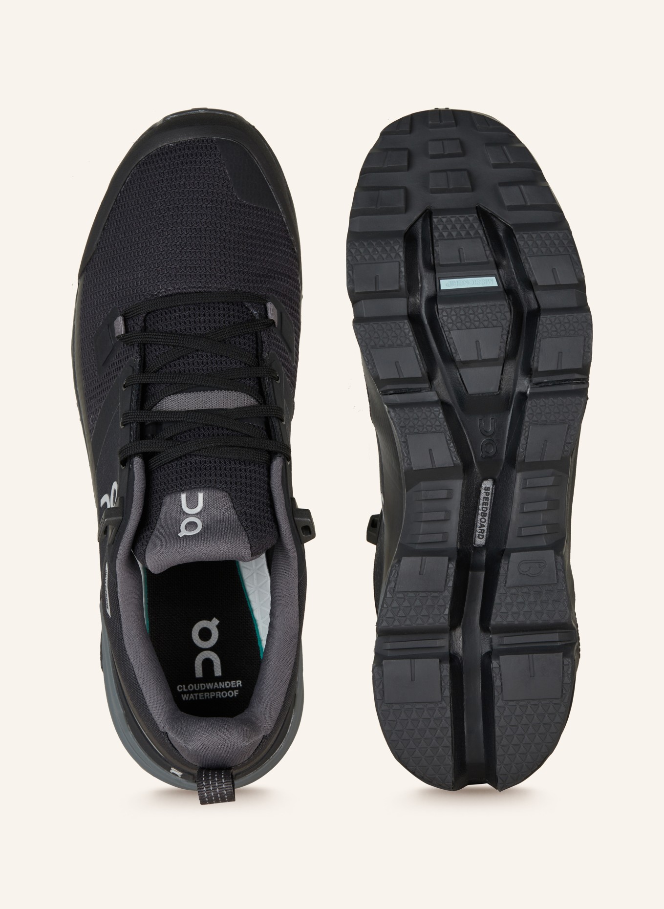 On Trekking shoes CLOUDWANDER WATERPROOF, Color: BLACK (Image 5)