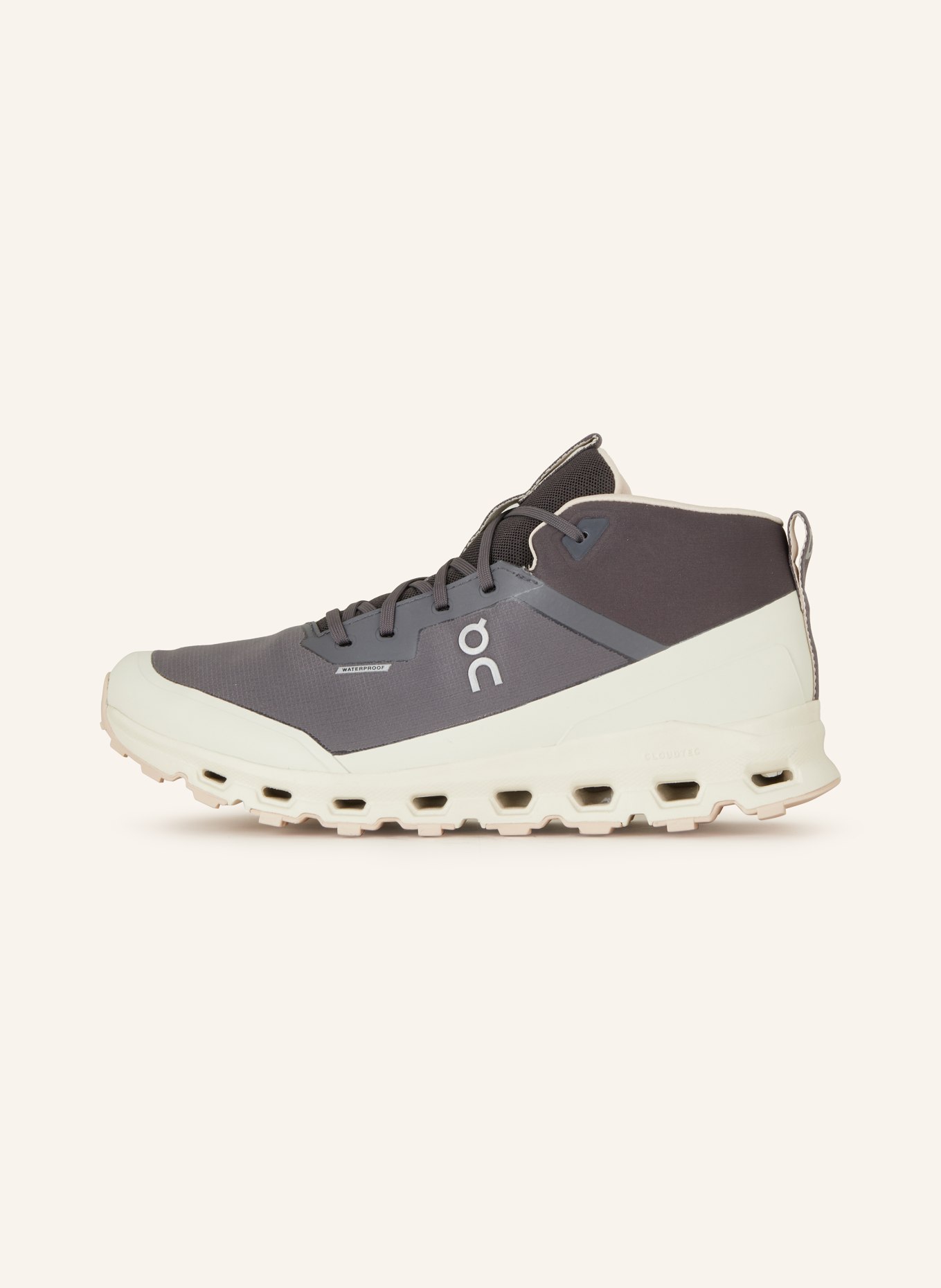 On Trekking shoes CLOUDROAM WATERPROOF, Color: DARK BLUE/ CREAM (Image 4)