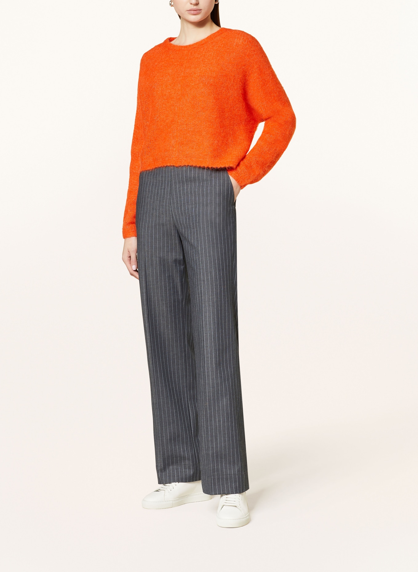 American Vintage Cropped-Pullover mit Alpaka, Farbe: ORANGE (Bild 2)