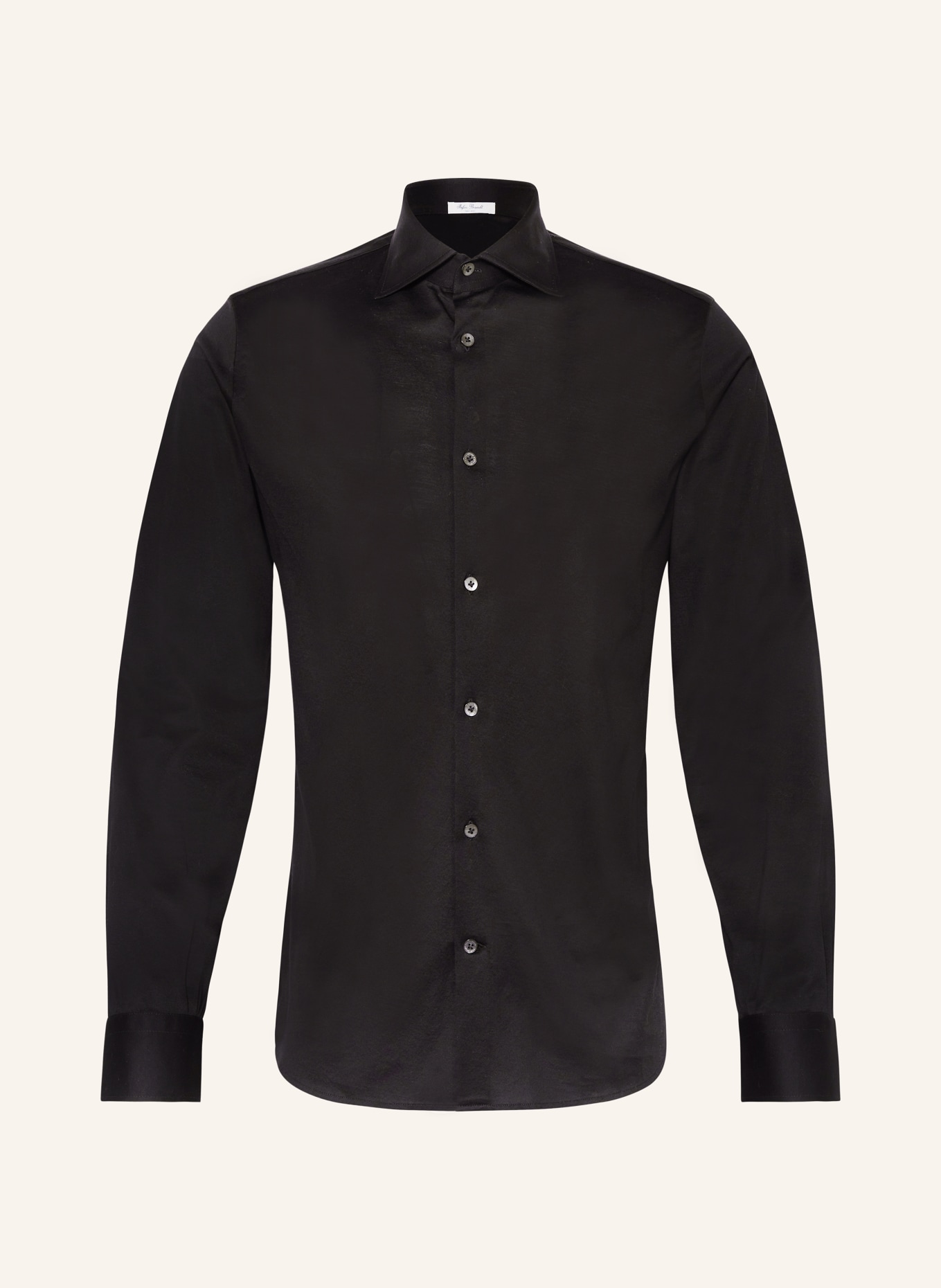 Stefan Brandt Jersey shirt slim fit, Color: BLACK (Image 1)