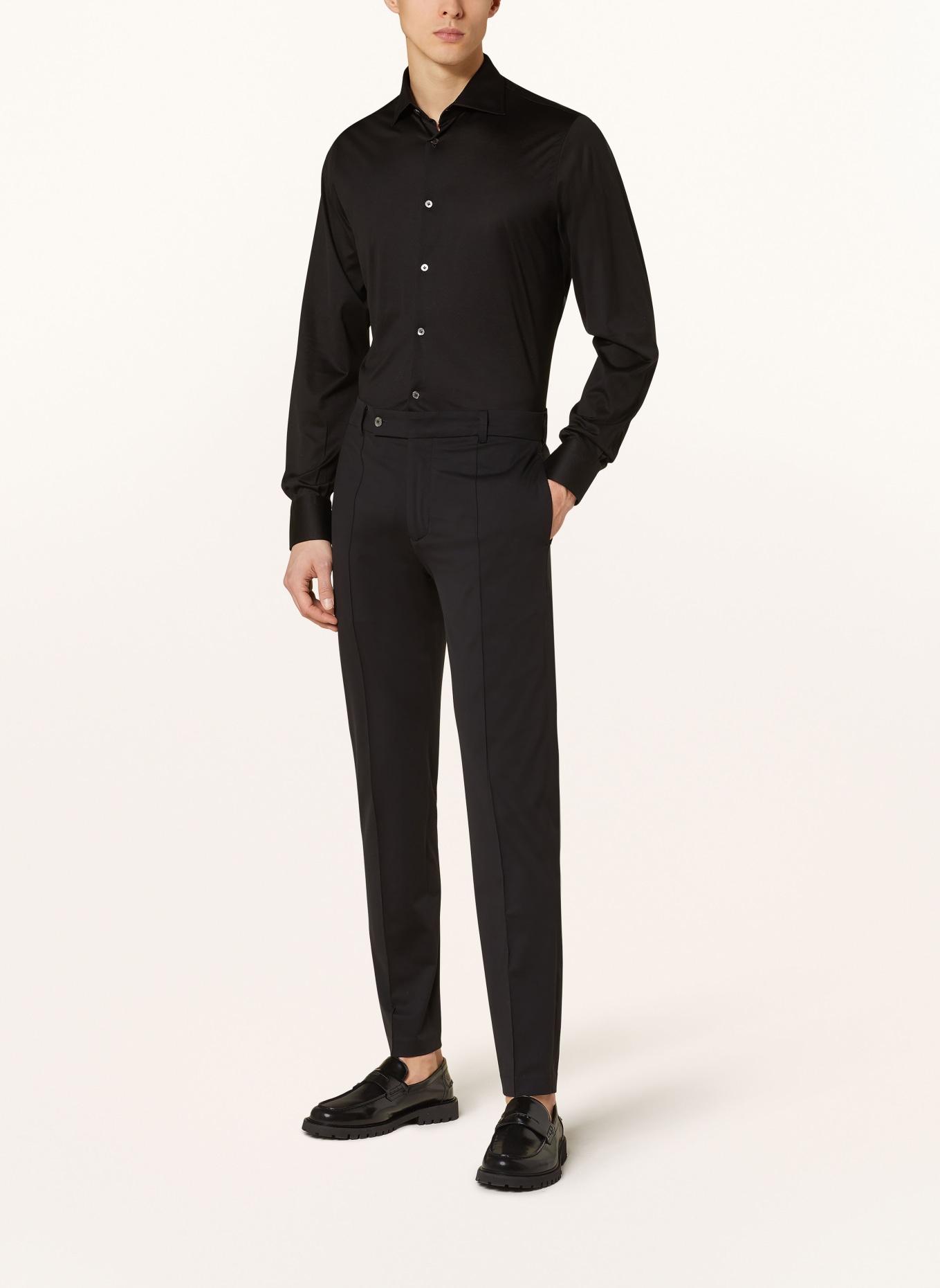 Stefan Brandt Jersey shirt slim fit, Color: BLACK (Image 2)
