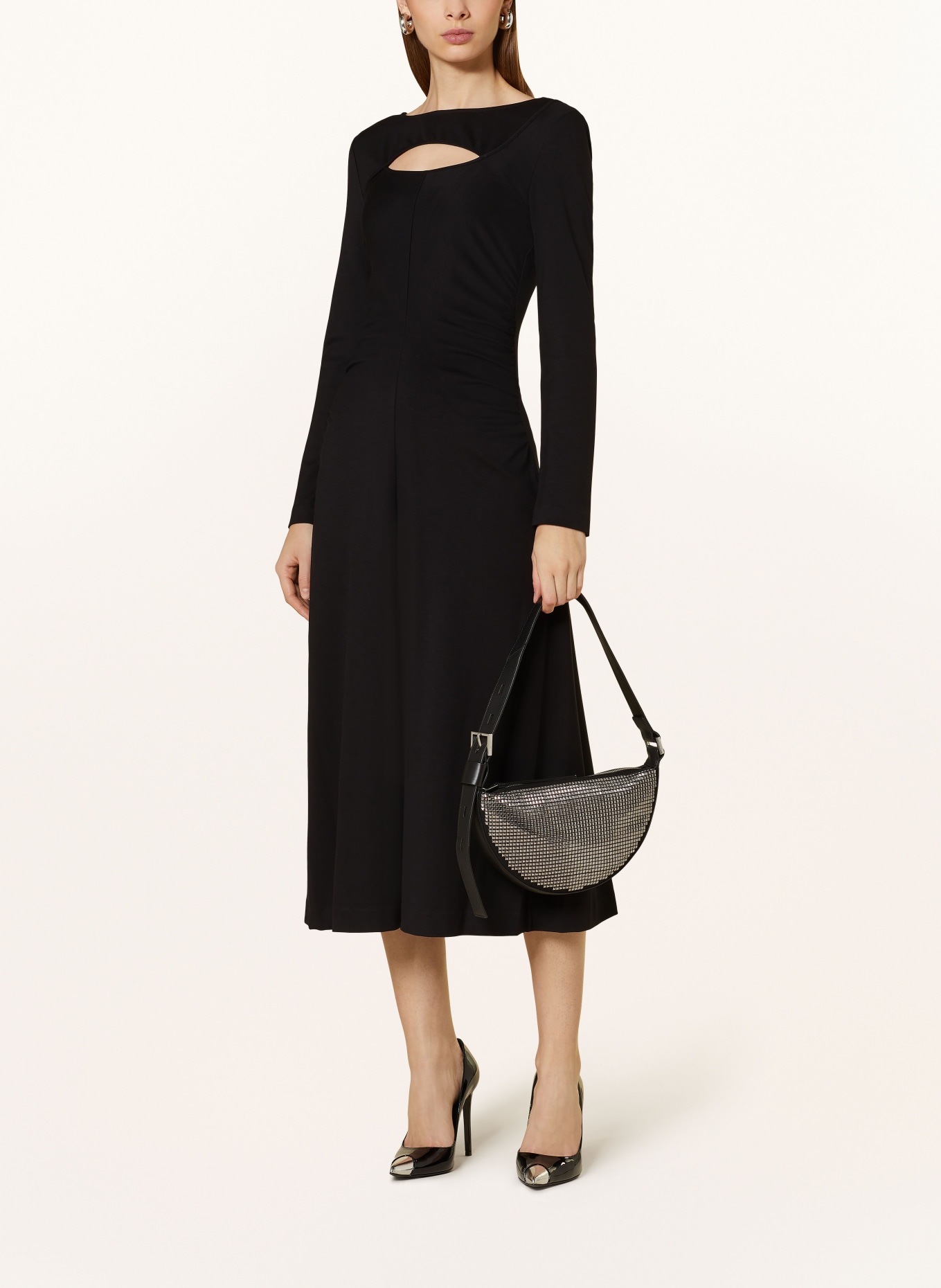 DIANE VON FURSTENBERG Jersey dress ANDREINA, Color: BLACK (Image 2)