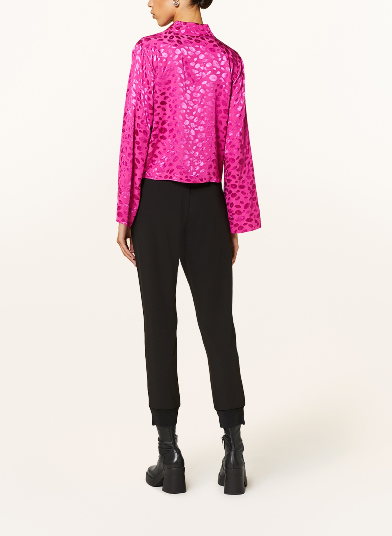 HUGO Satin blouse ERRIKA, Color: PINK (Image 3)