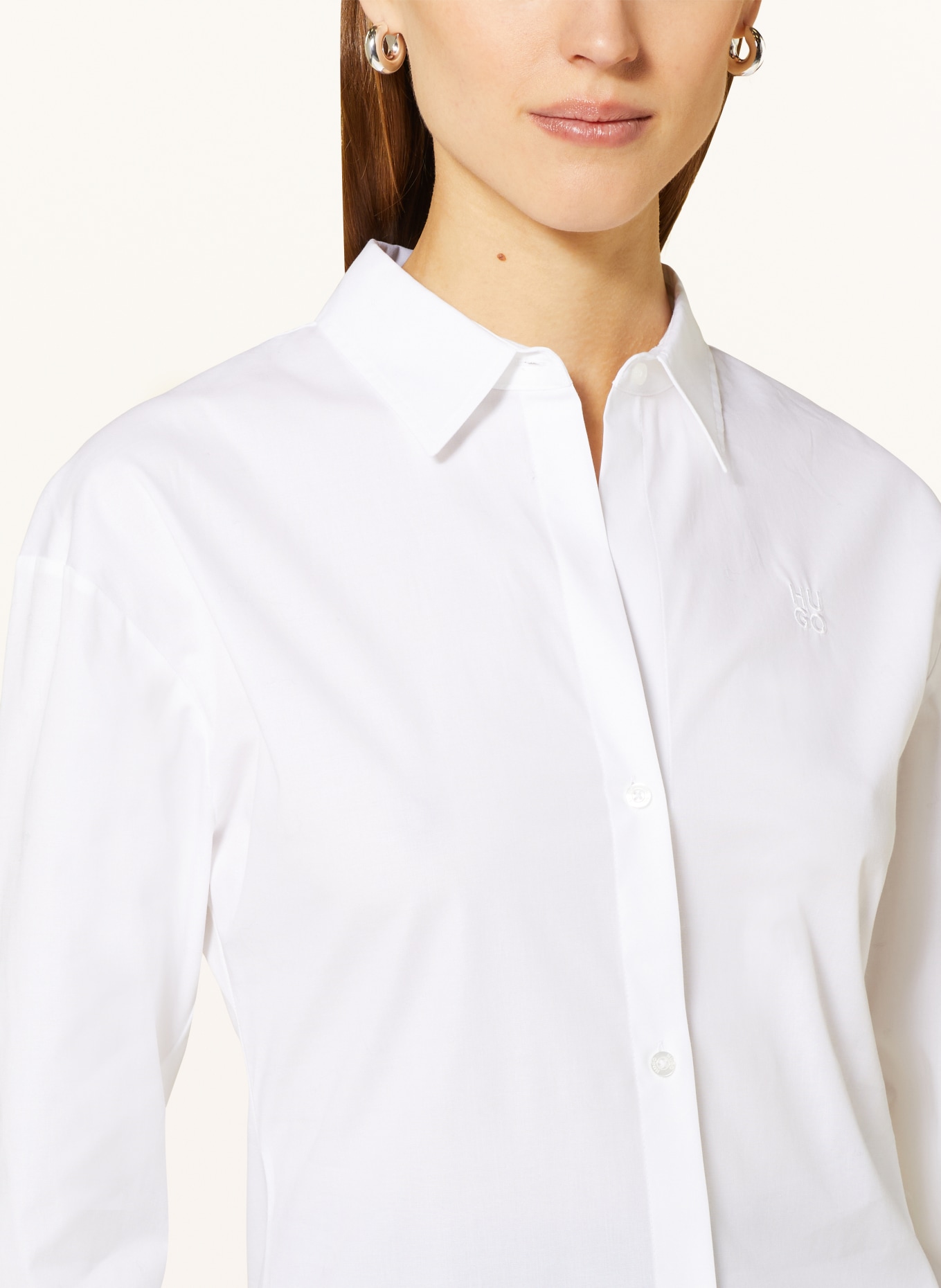 HUGO Shirt blouse THE GIRLFRIEND, Color: WHITE (Image 4)