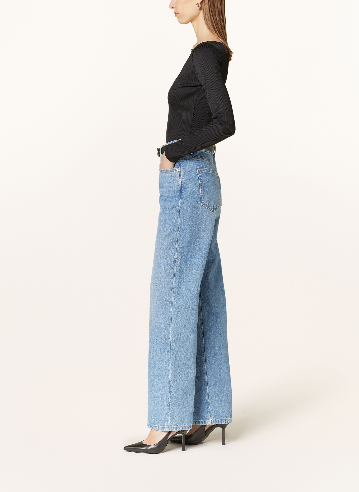 HUGO Straight jeans GILISSI, Color: 432 BRIGHT BLUE (Image 4)
