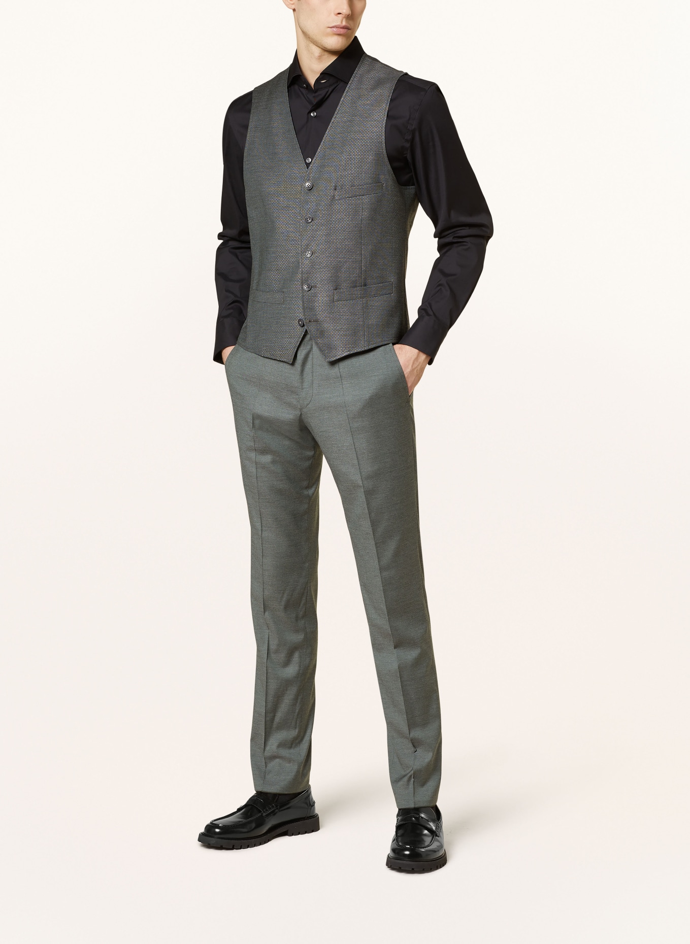Roy Robson Suit vest extra slim fit, Color: A320 BRIGHT GREEN (Image 3)