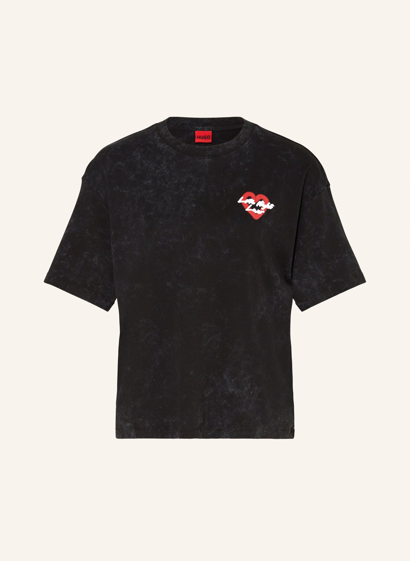 HUGO T-shirt DAZALENA, Color: BLACK (Image 1)