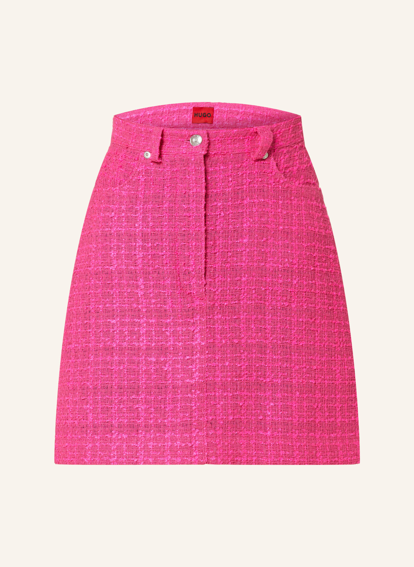 HUGO Bouclé skirt RUSILATA, Color: PINK/ PINK (Image 1)