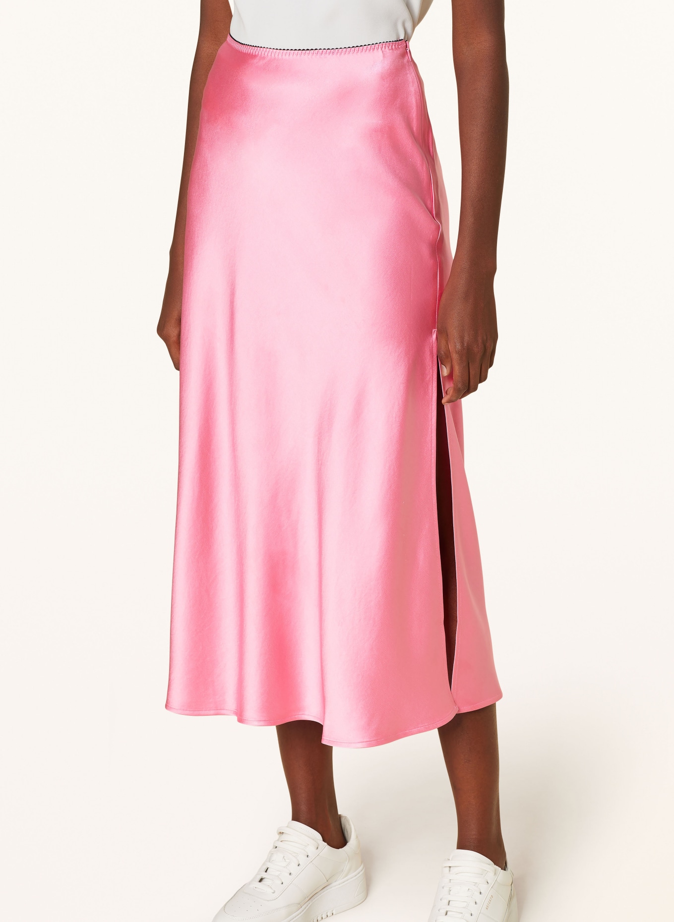 HUGO Satin skirt RAMITANA, Color: PINK (Image 4)