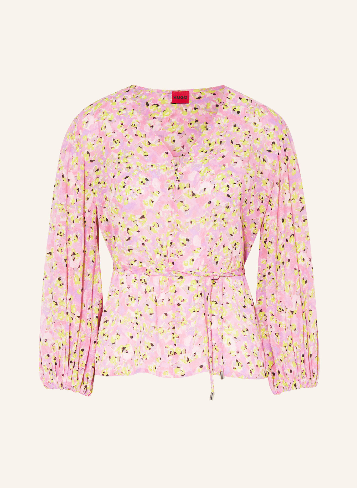 HUGO Shirt blouse CARMELISSA, Color: PINK/ GREEN/ PURPLE (Image 1)