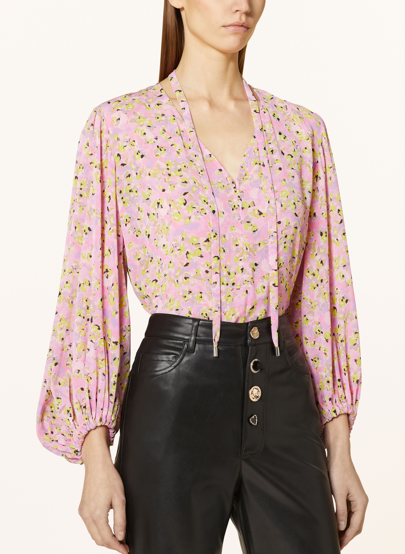 HUGO Shirt blouse CARMELISSA, Color: PINK/ GREEN/ PURPLE (Image 4)