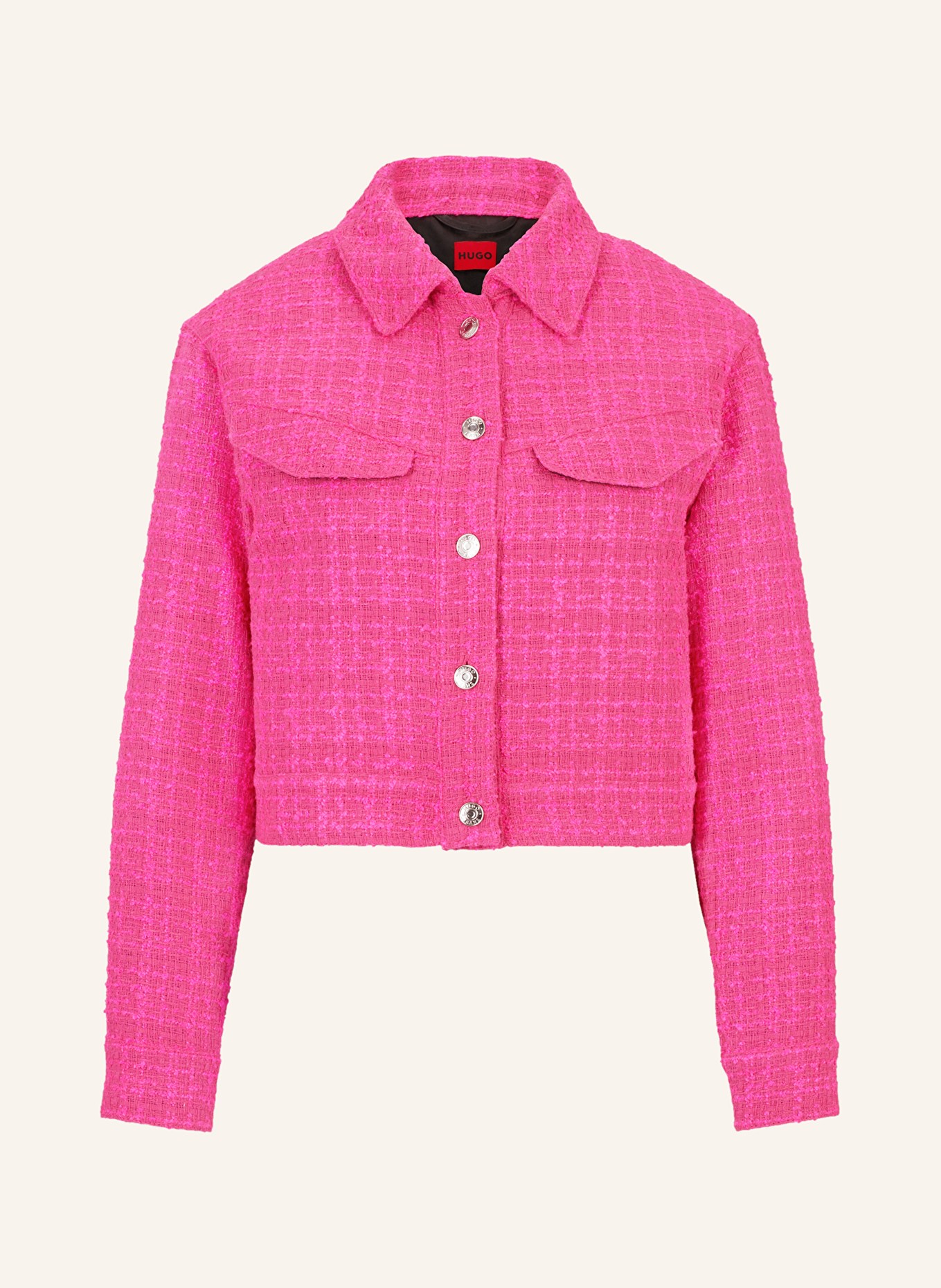 HUGO Bouclé jacket AKULANNA, Color: PINK/ PINK (Image 1)