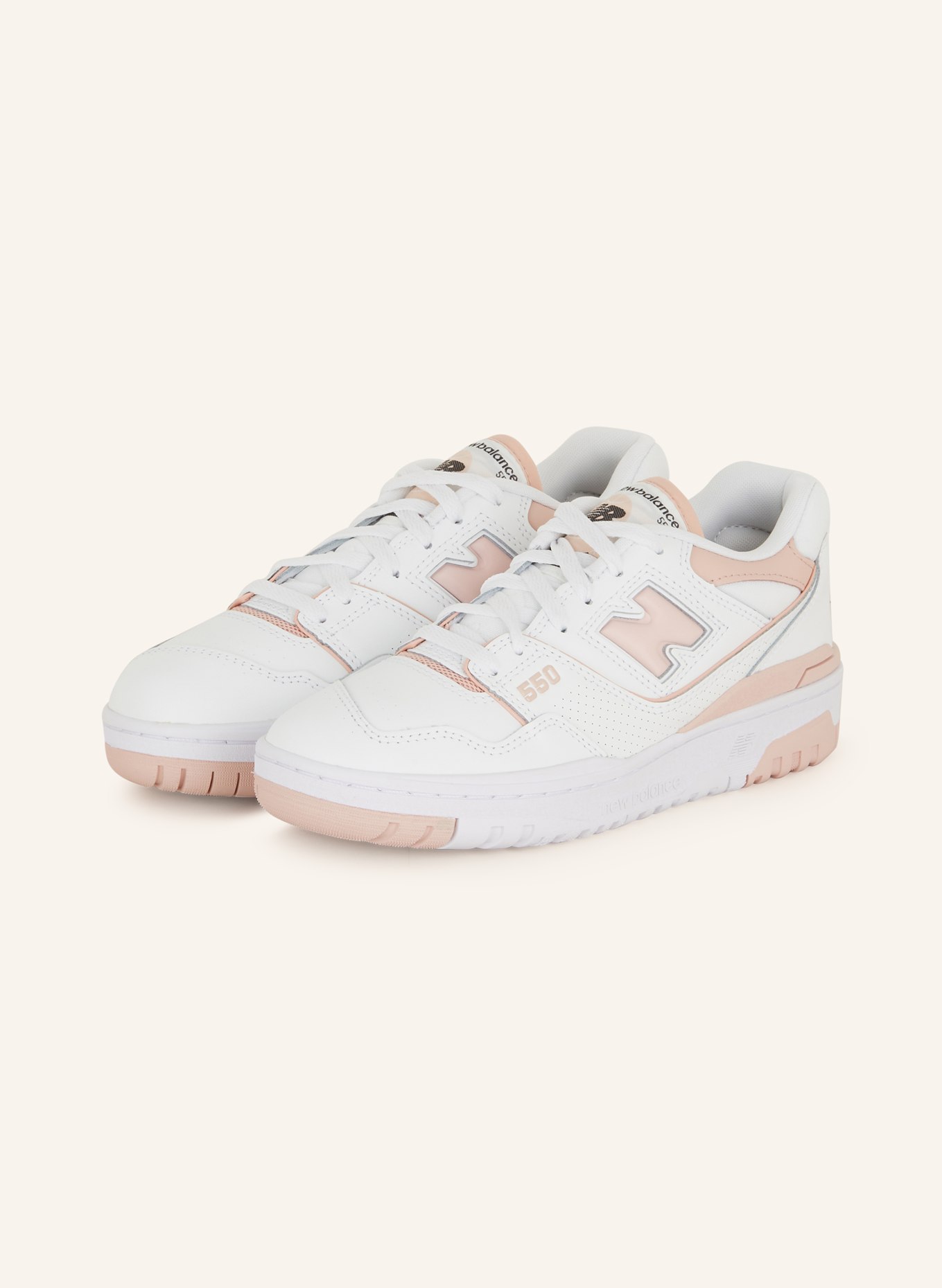 new balance Sneakers 550, Color: WHITE/ PINK (Image 1)