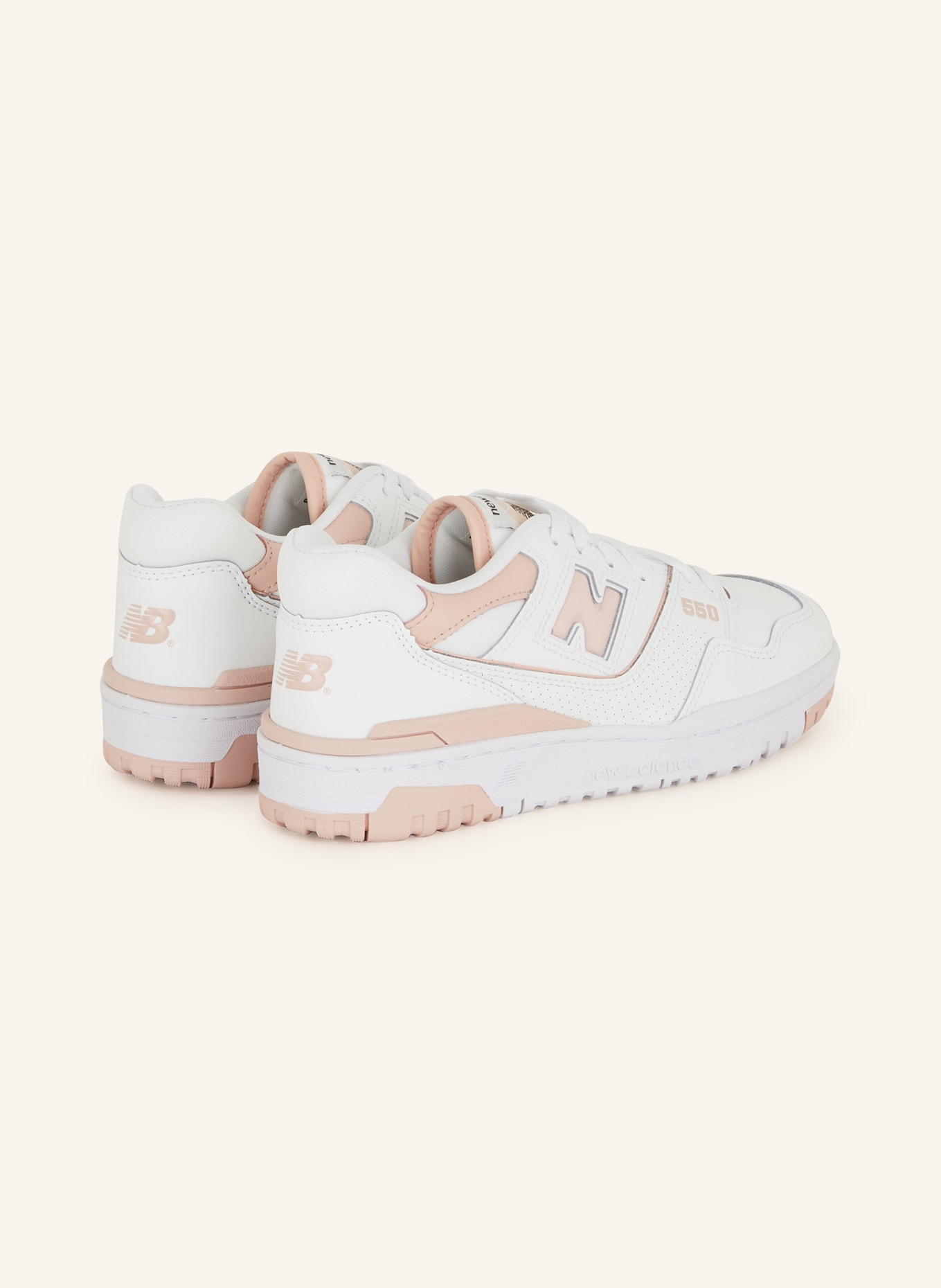new balance Sneakers 550, Color: WHITE/ PINK (Image 2)