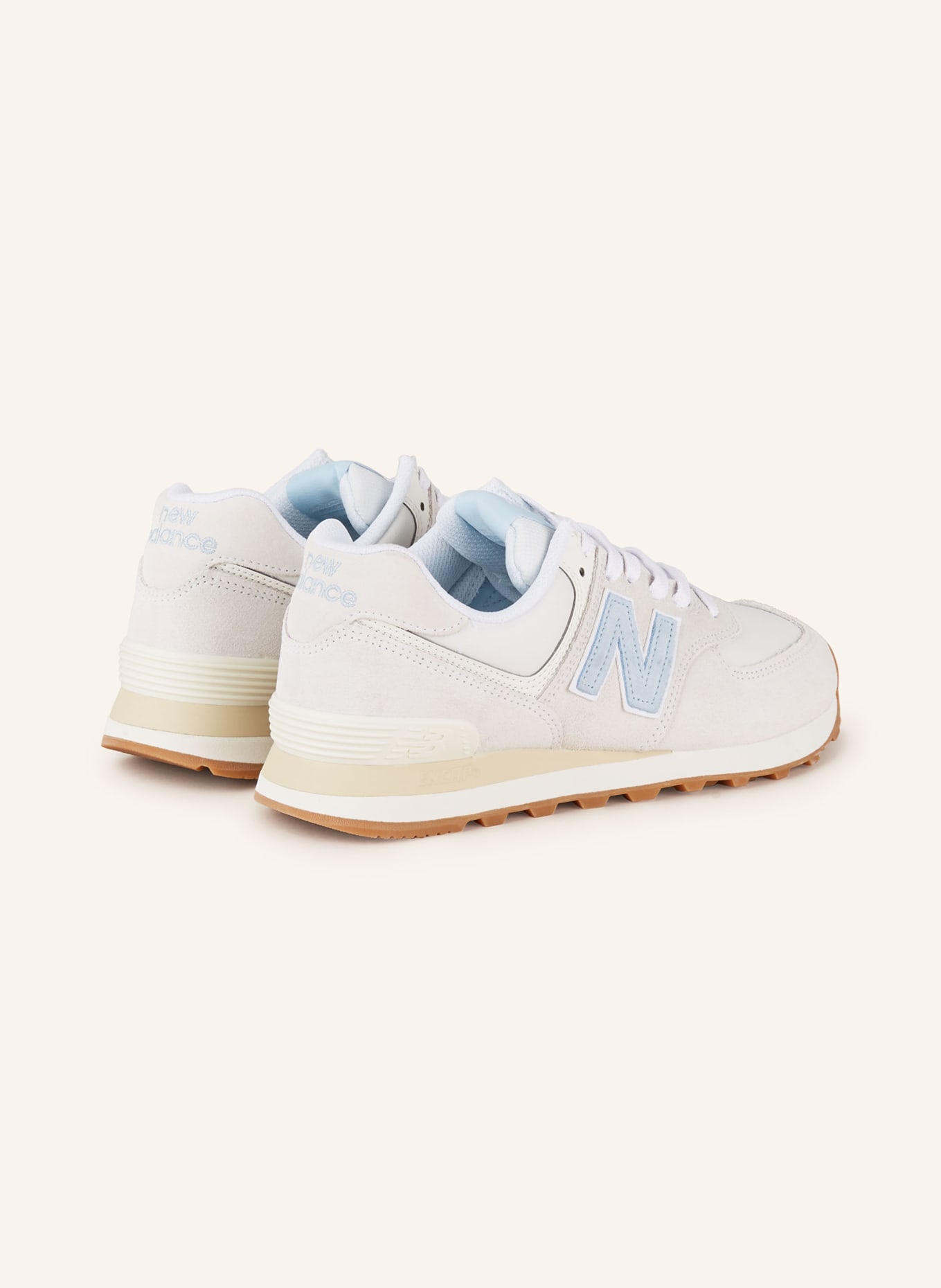 new balance Sneakers 574, Color: LIGHT GRAY/ LIGHT BLUE (Image 2)