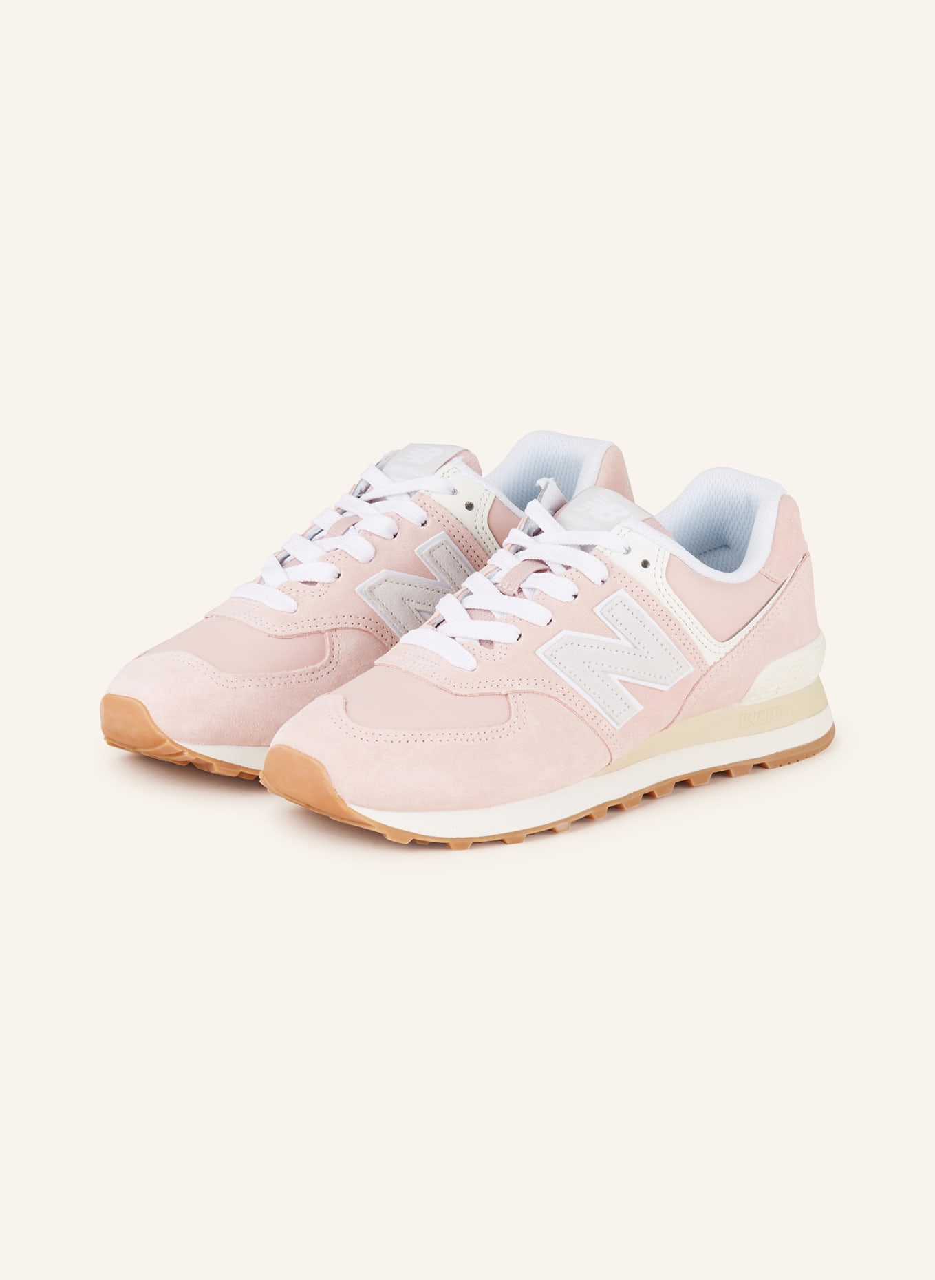 new balance Sneakers 574, Color: PINK/ WHITE (Image 1)