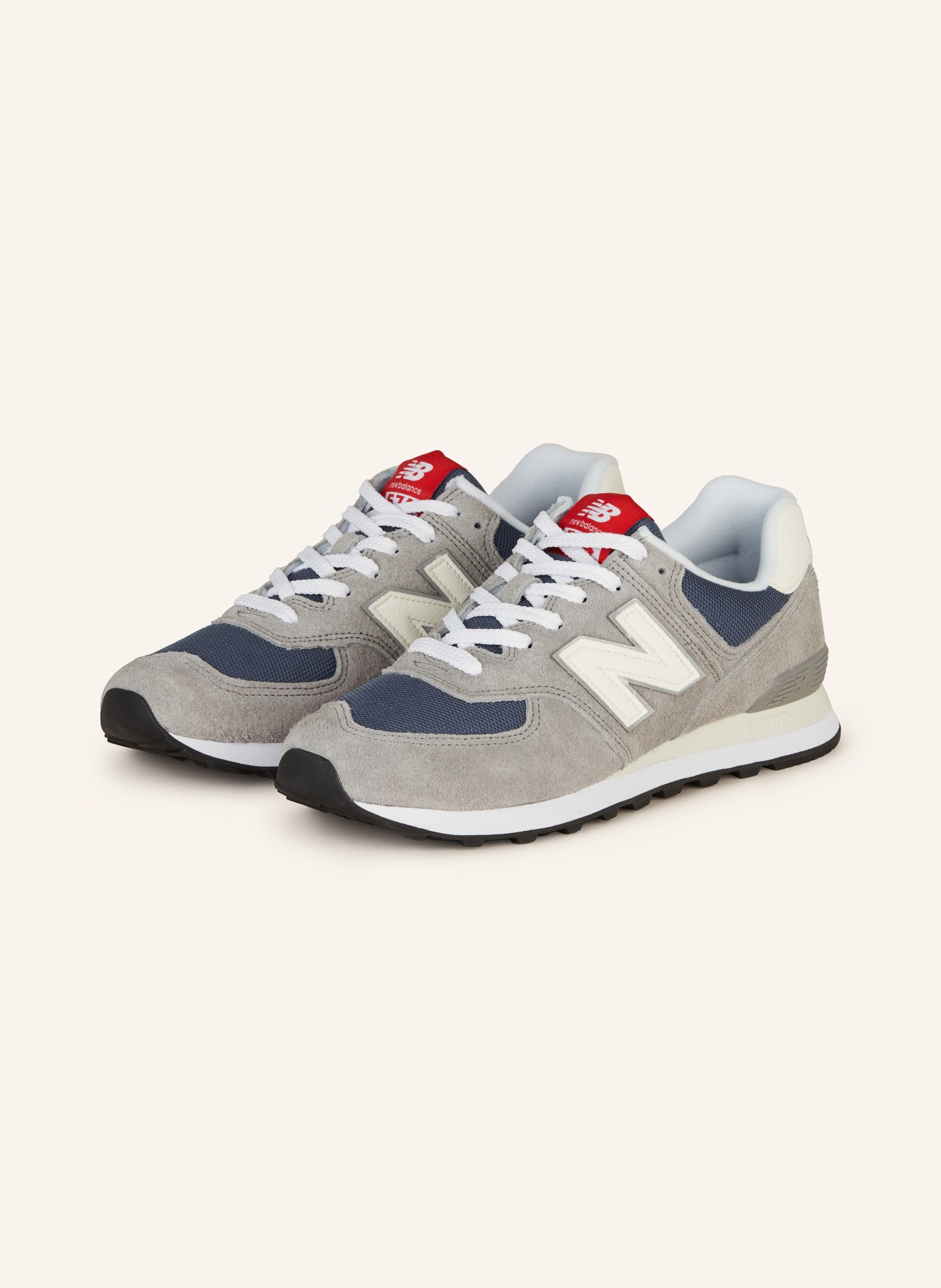 new balance Sneakers 574, Color: GRAY/ WHITE (Image 1)