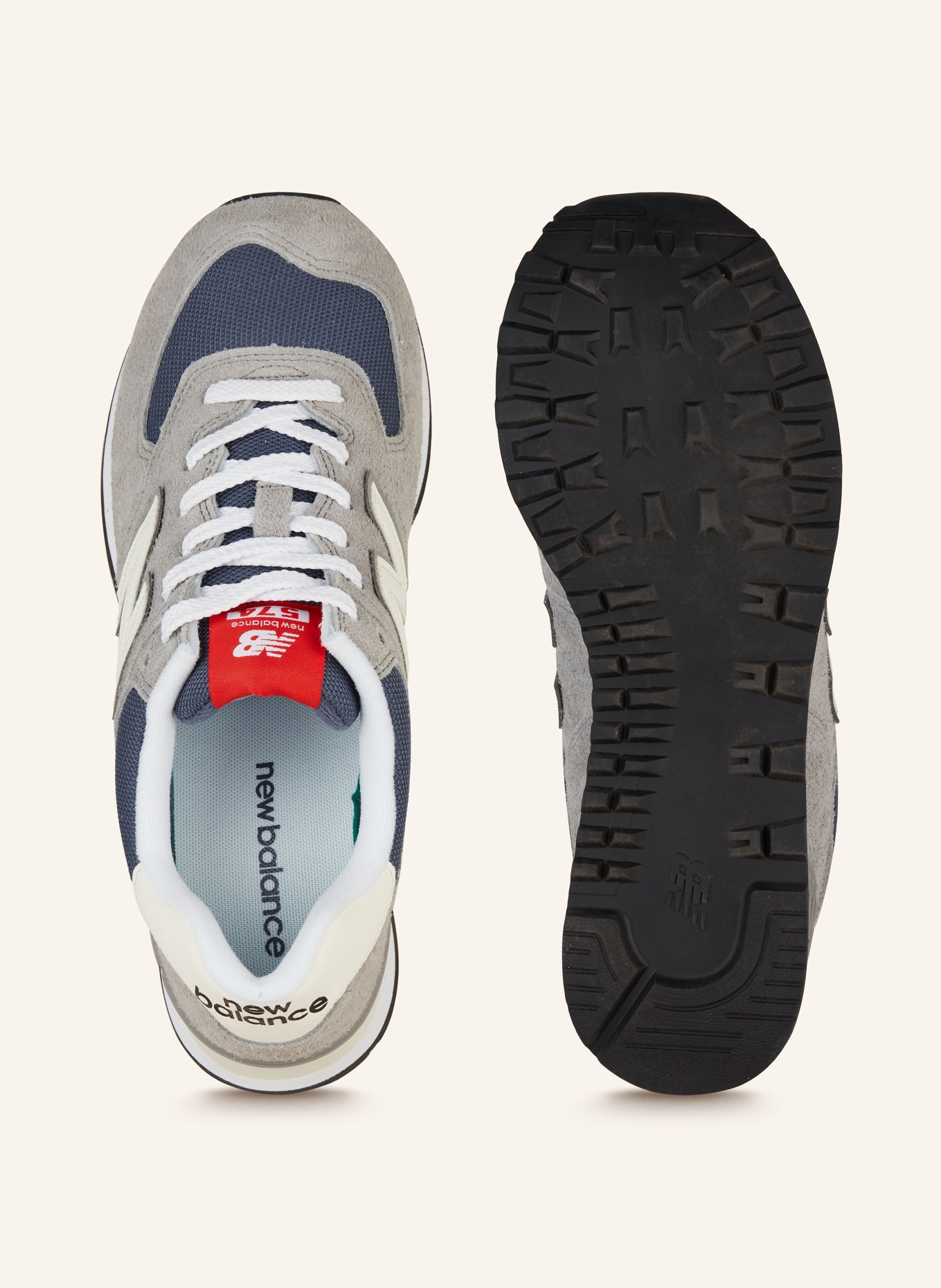 new balance Sneakers 574, Color: GRAY/ WHITE (Image 5)
