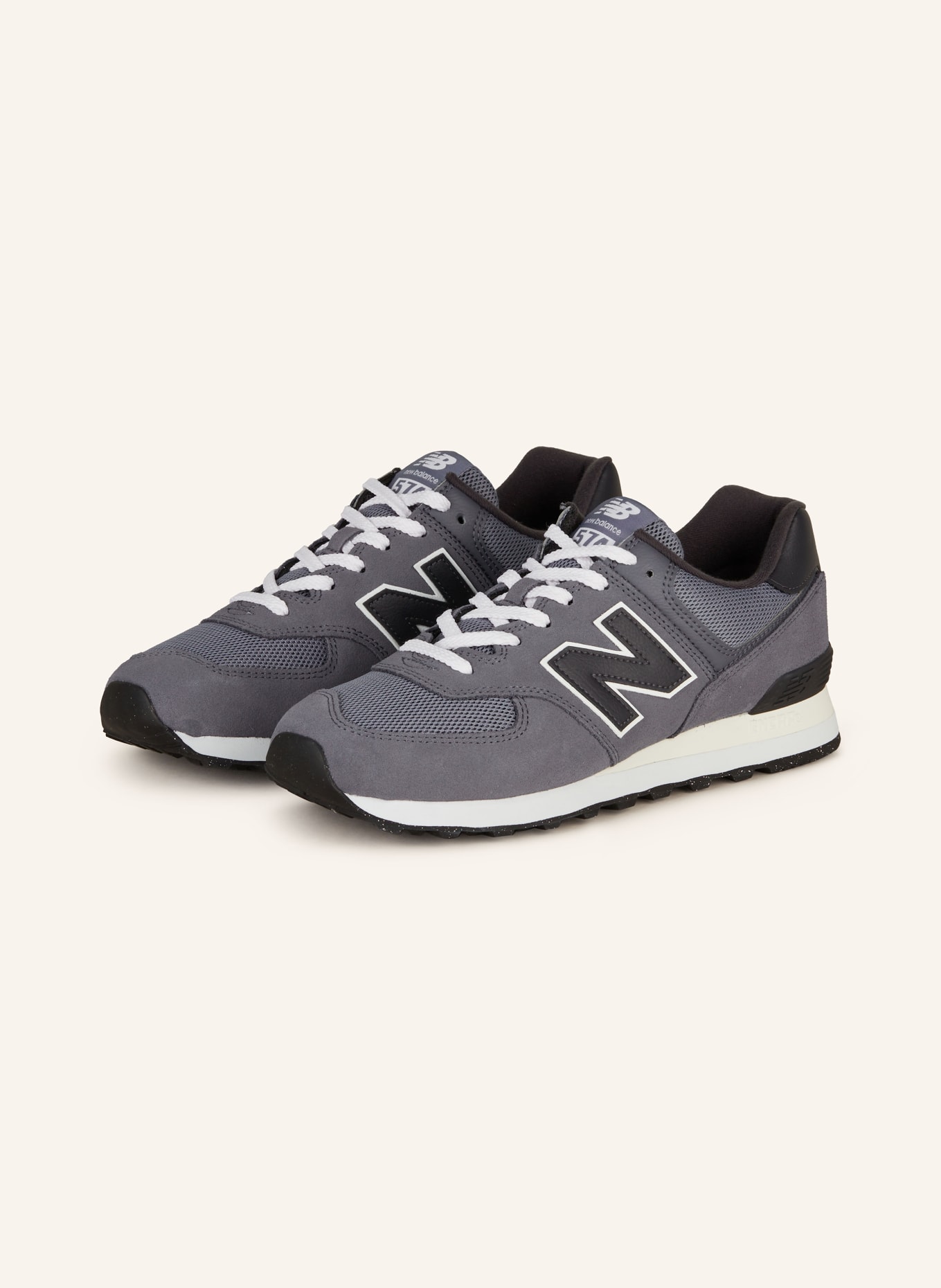 new balance Sneakers 574, Color: BLUE GRAY/ BLACK (Image 1)