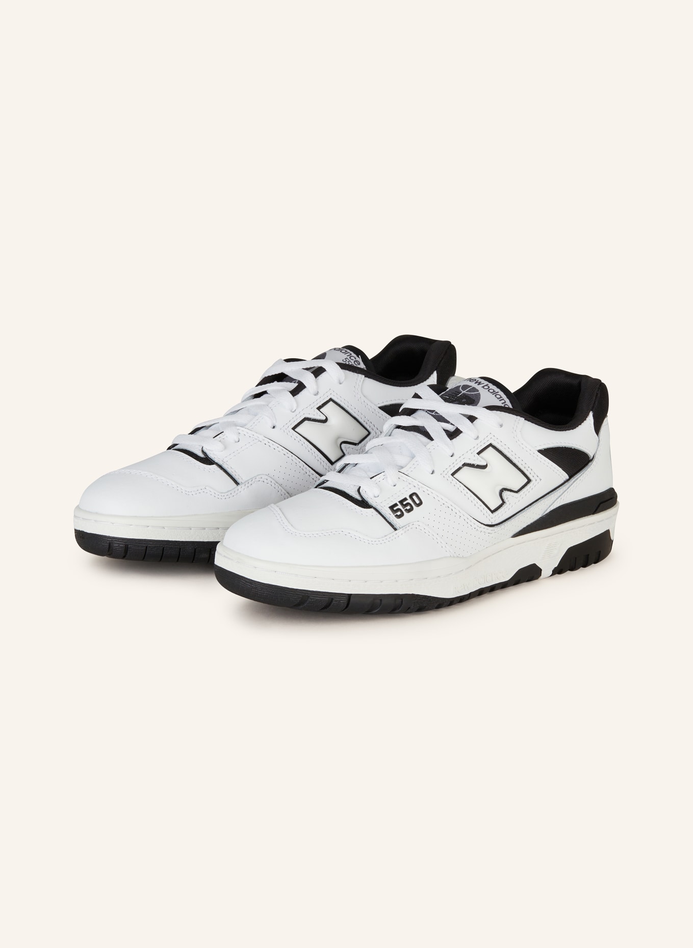 new balance Sneakers 550, Color: WHITE/ BLACK (Image 1)