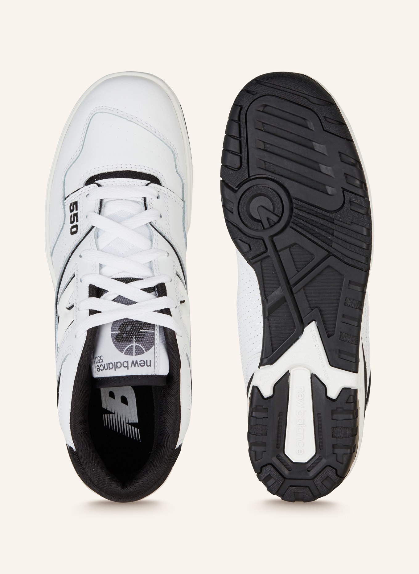 new balance Sneakers 550, Color: WHITE/ BLACK (Image 5)