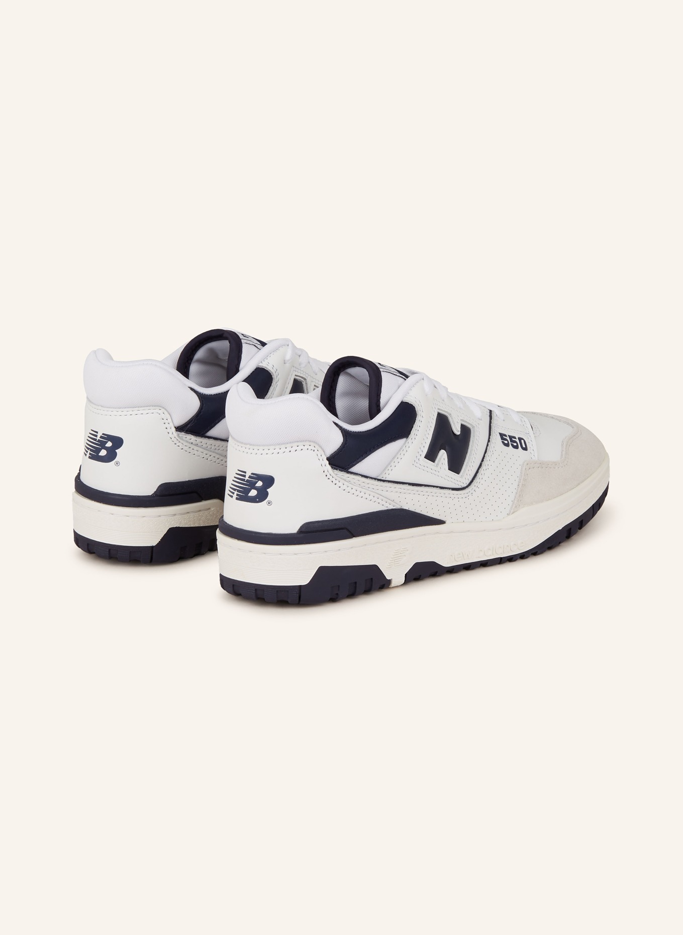 new balance Sneakers 550, Color: WHITE/ DARK BLUE (Image 2)