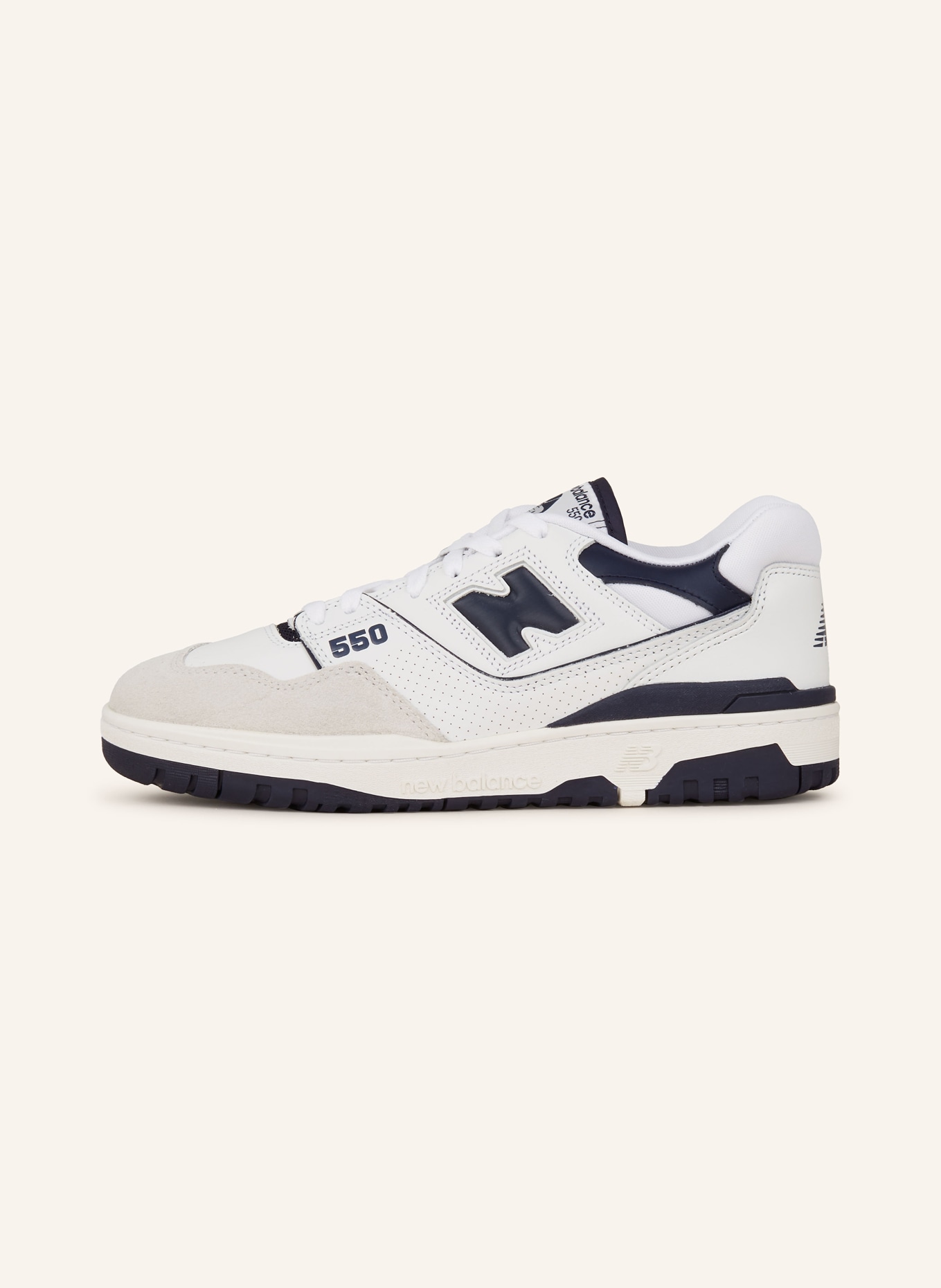 new balance Sneakers 550, Color: WHITE/ DARK BLUE (Image 4)