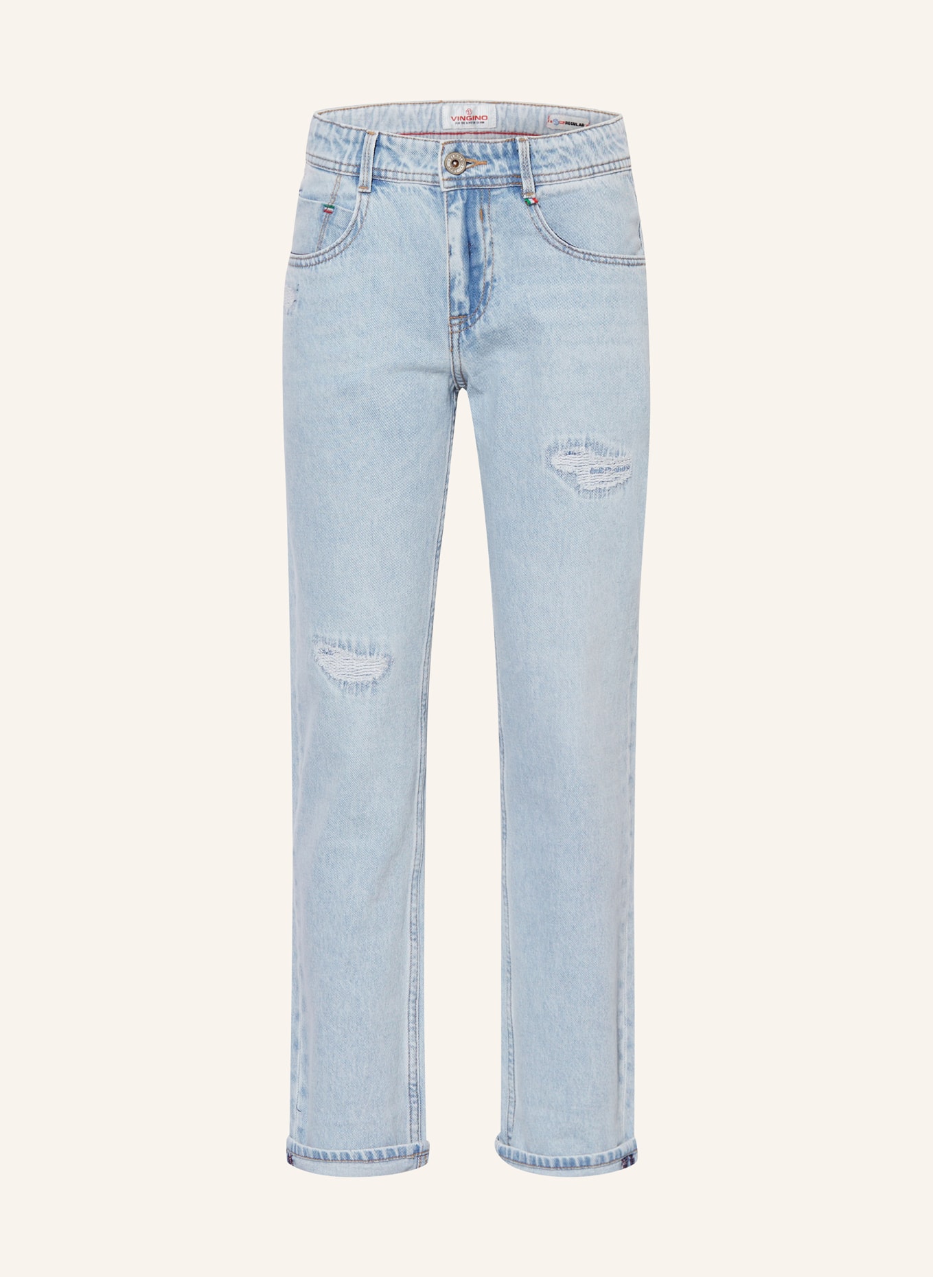 VINGINO Destroyed-Jeans BAGGIO Regular Fit, Farbe: HELLBLAU (Bild 1)