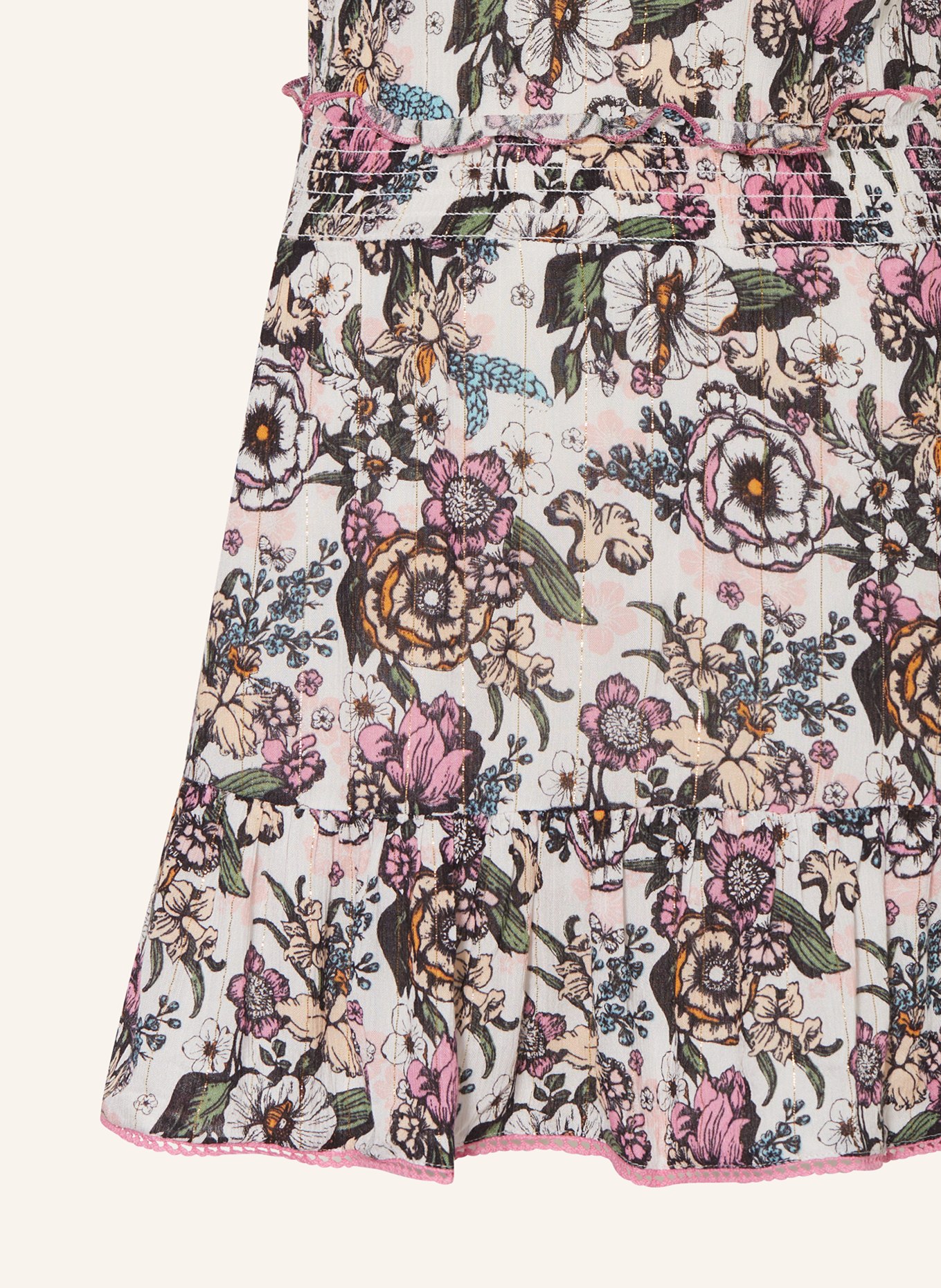 VINGINO Kleid PAULA mit Glitzergarn, Farbe: WEISS/ SCHWARZ/ ROSA (Bild 3)