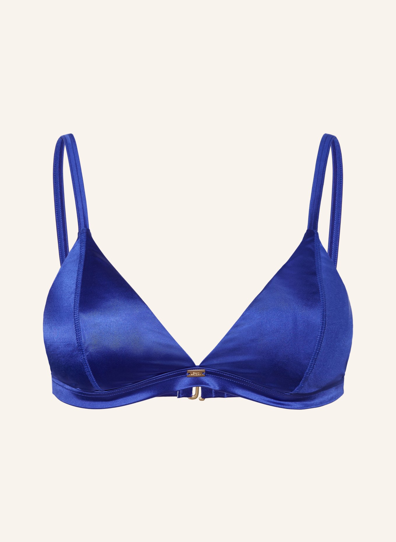SAM FRIDAY Triangle bikini top SHORE with glitter thread, Color: BLUE (Image 1)