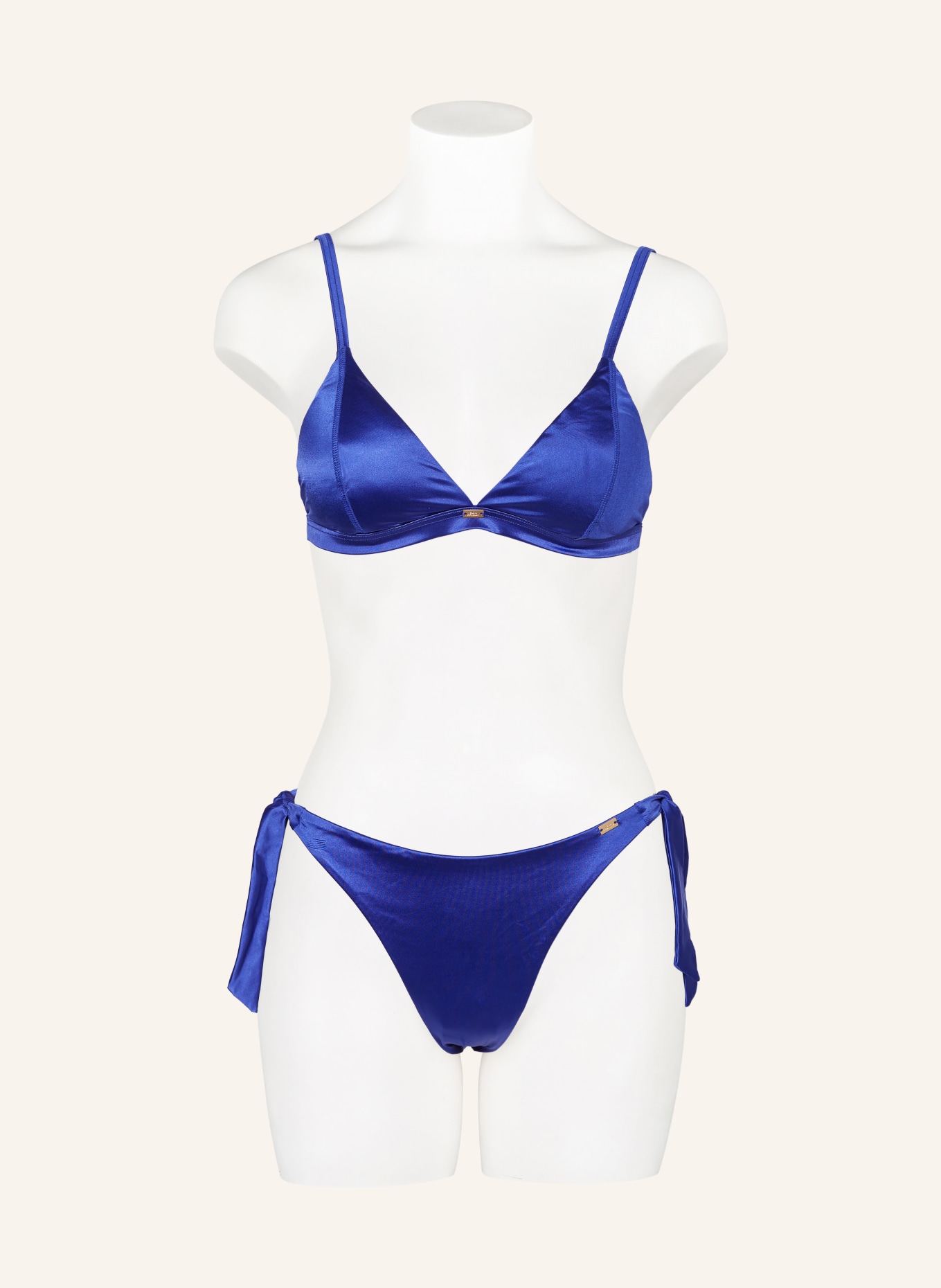 SAM FRIDAY Triangle bikini top SHORE with glitter thread, Color: BLUE (Image 2)