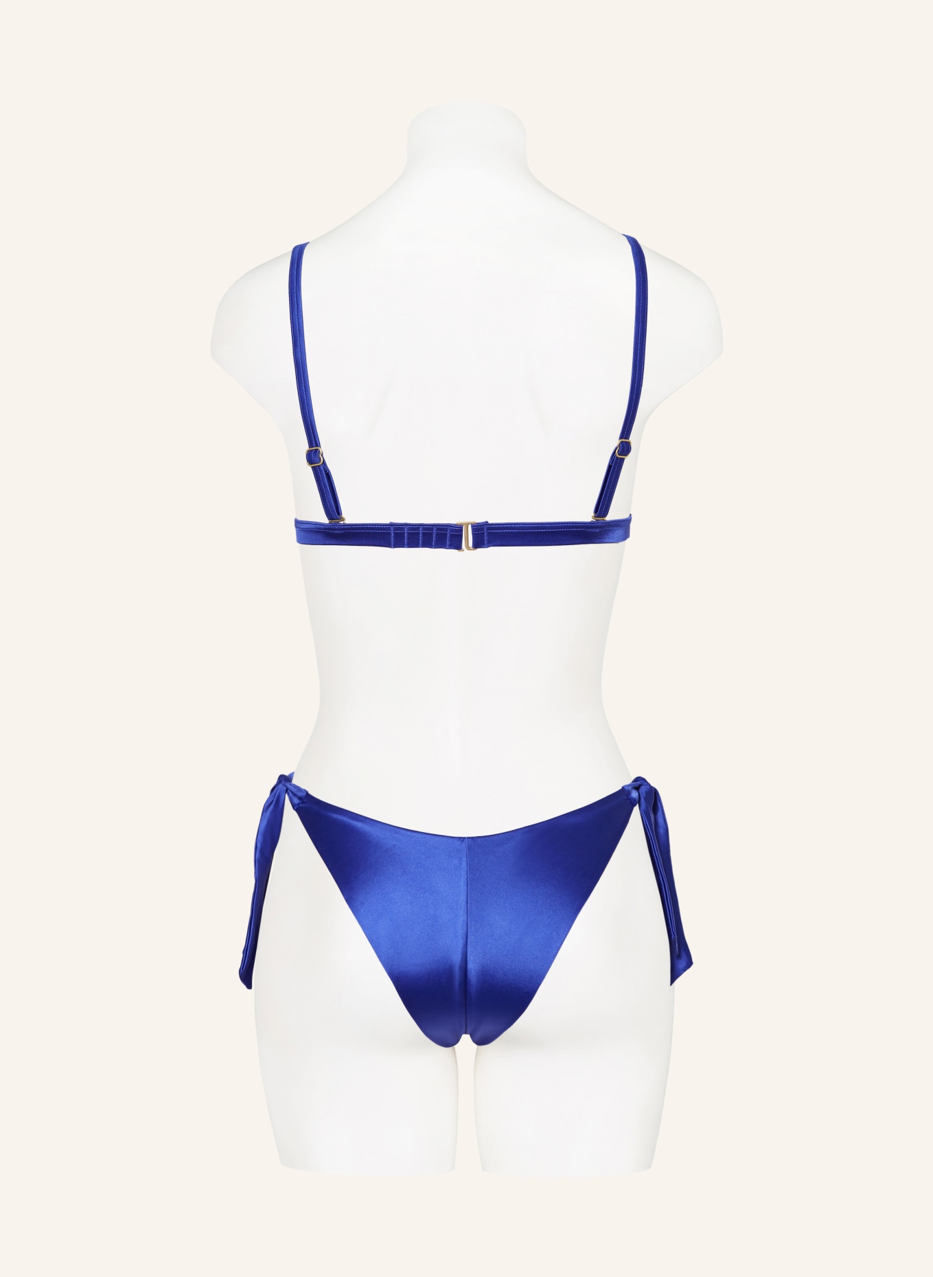 SAM FRIDAY Triangle bikini top SHORE with glitter thread, Color: BLUE (Image 3)