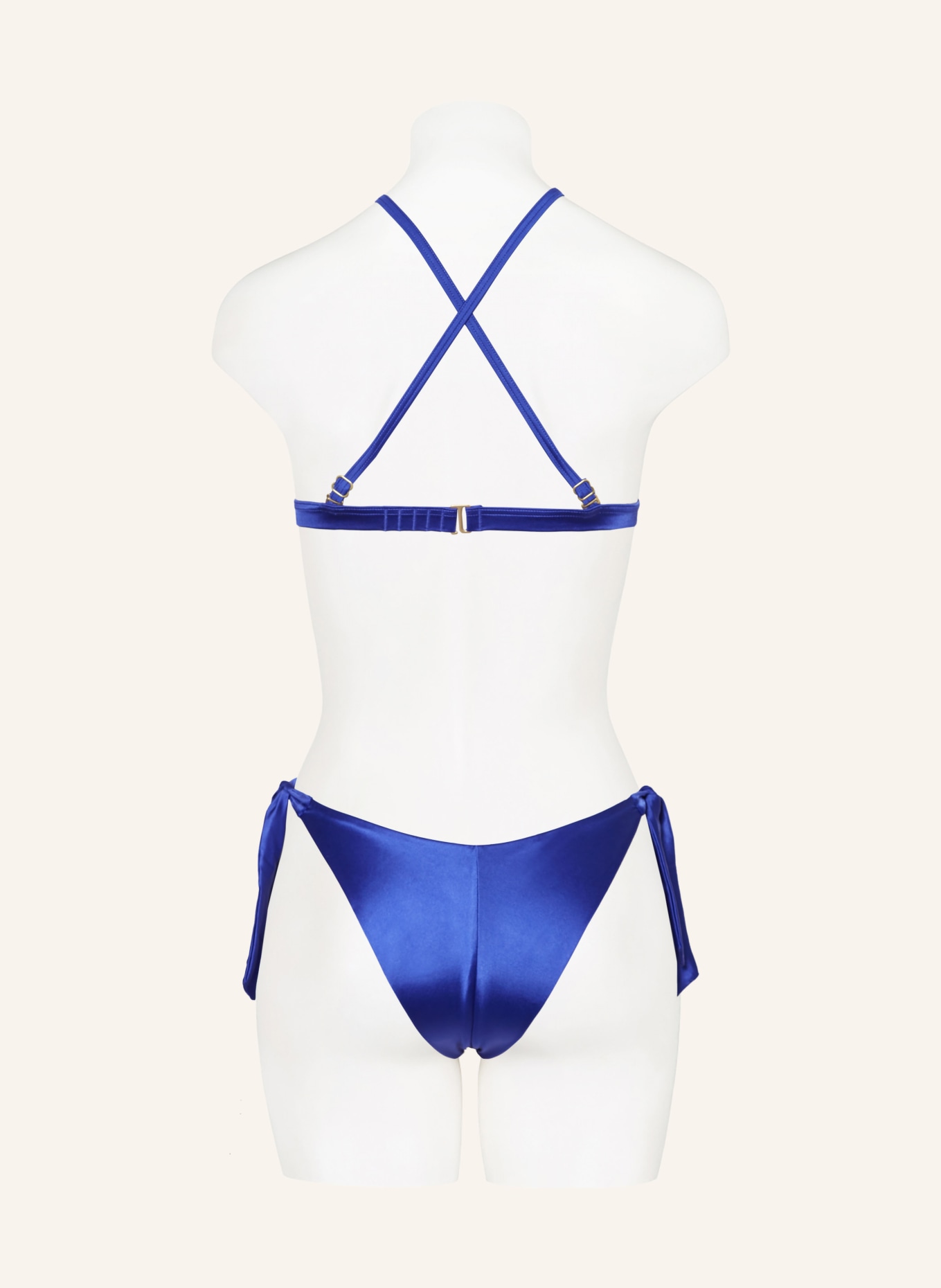 SAM FRIDAY Triangle bikini top SHORE with glitter thread, Color: BLUE (Image 4)