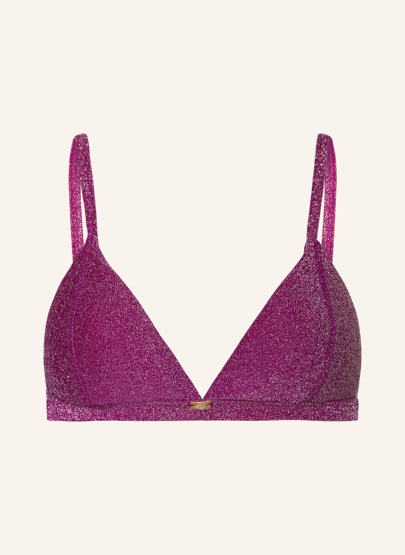 SAM FRIDAY Triangel-Bikini-Top SHORE mit Glitzergarn: LILA