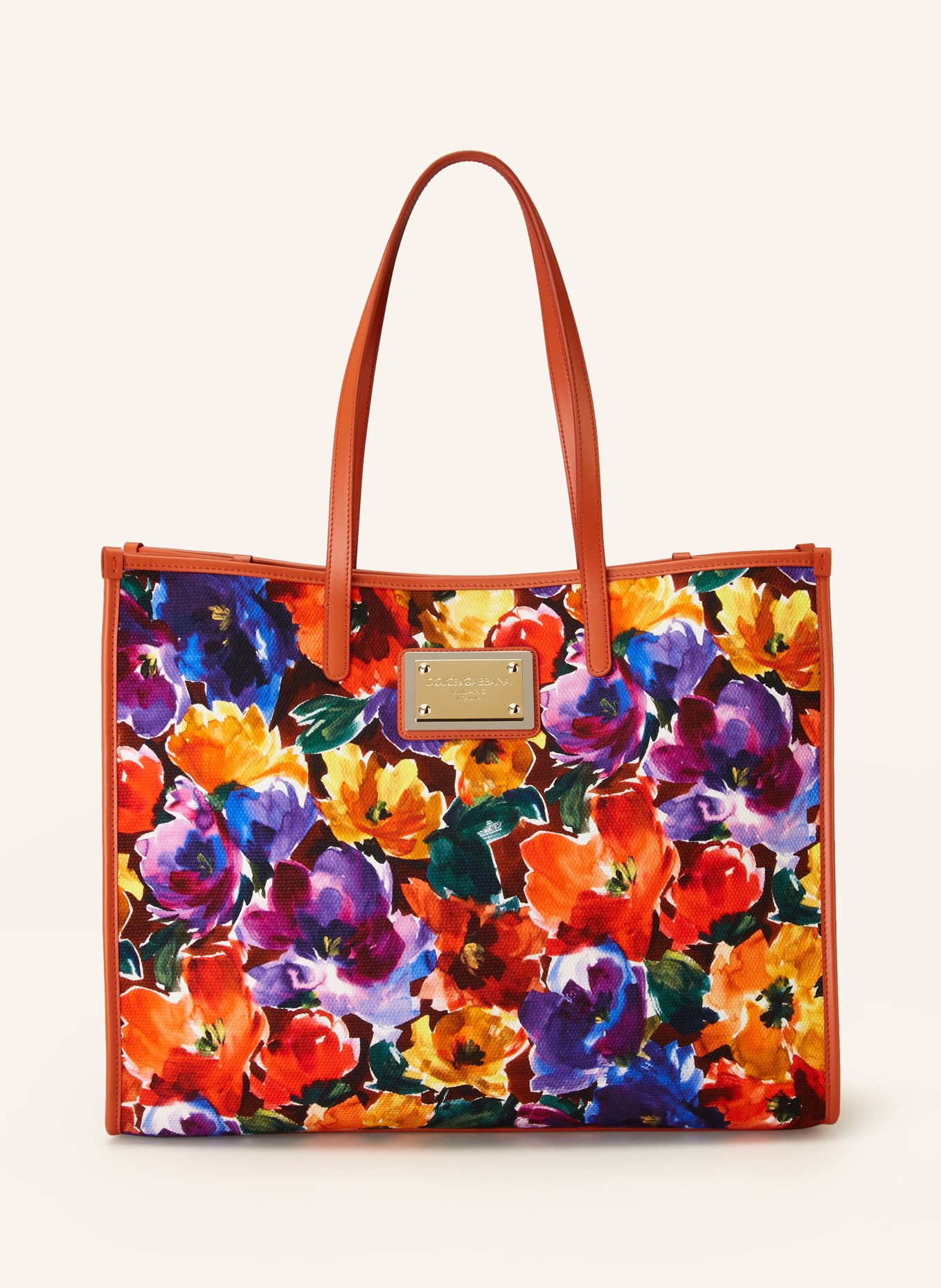 DOLCE & GABBANA Shopper, Color: PURPLE/ RED/ YELLOW (Image 1)