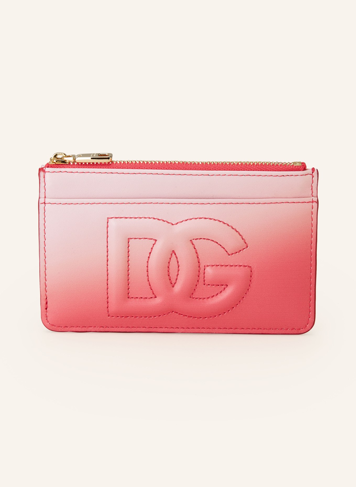 DOLCE & GABBANA Card case with coin compartment, Color: PINK/ PINK (Image 1)