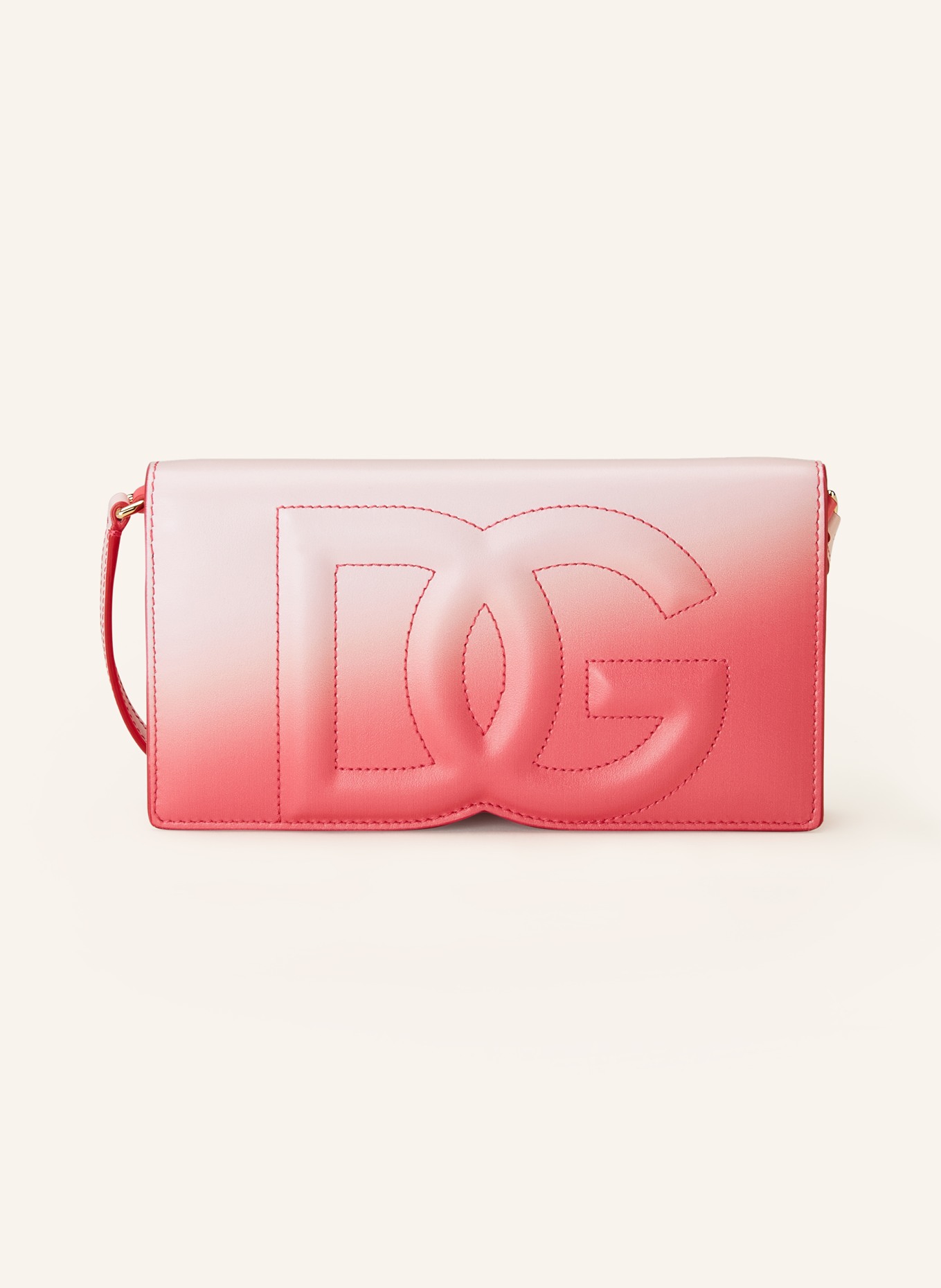 DOLCE & GABBANA Clutch DG LOGO, Color: PINK/ WHITE (Image 1)