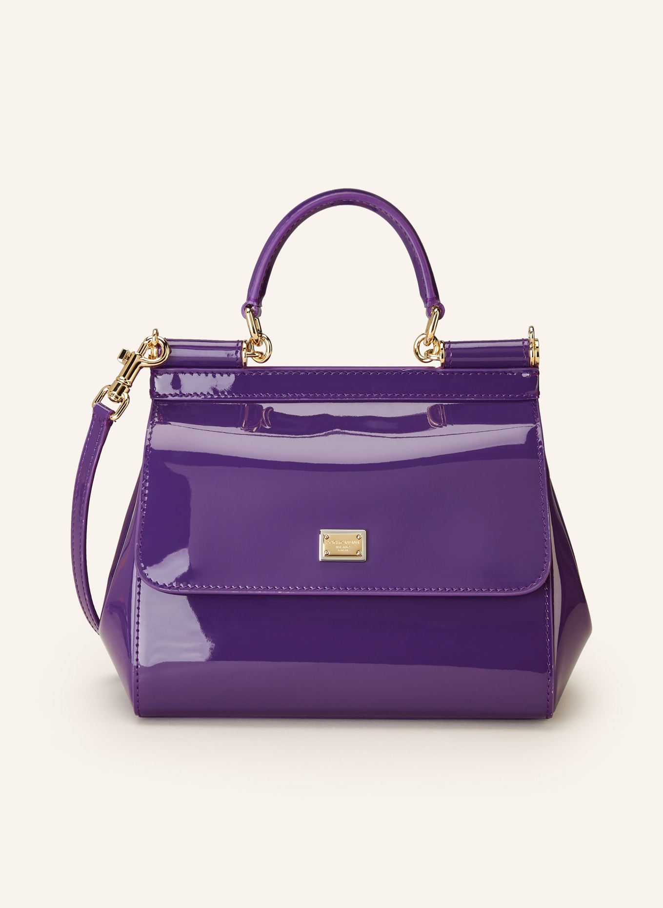 DOLCE & GABBANA Handbag MISS SICILY MEDIUM, Color: DARK PURPLE (Image 1)