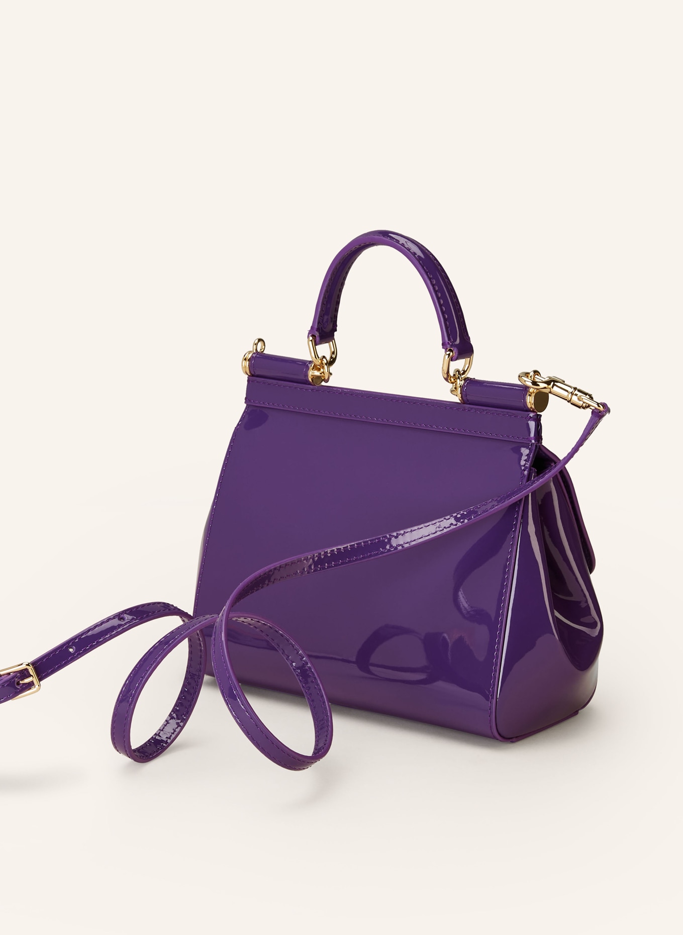 DOLCE & GABBANA Handbag MISS SICILY MEDIUM, Color: DARK PURPLE (Image 2)