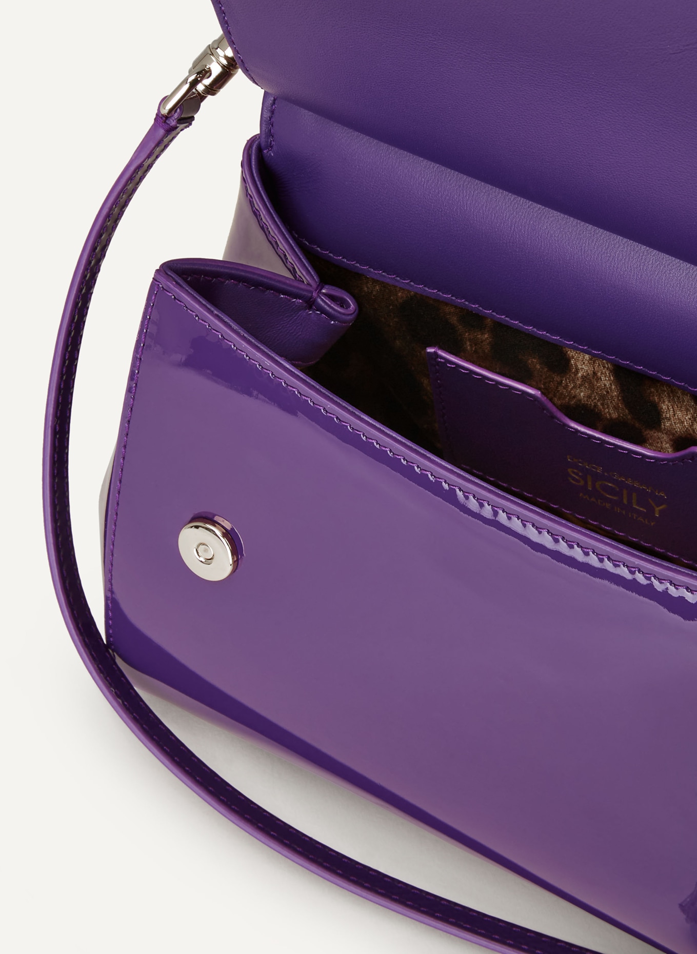 DOLCE & GABBANA Handbag MISS SICILY MEDIUM, Color: DARK PURPLE (Image 3)