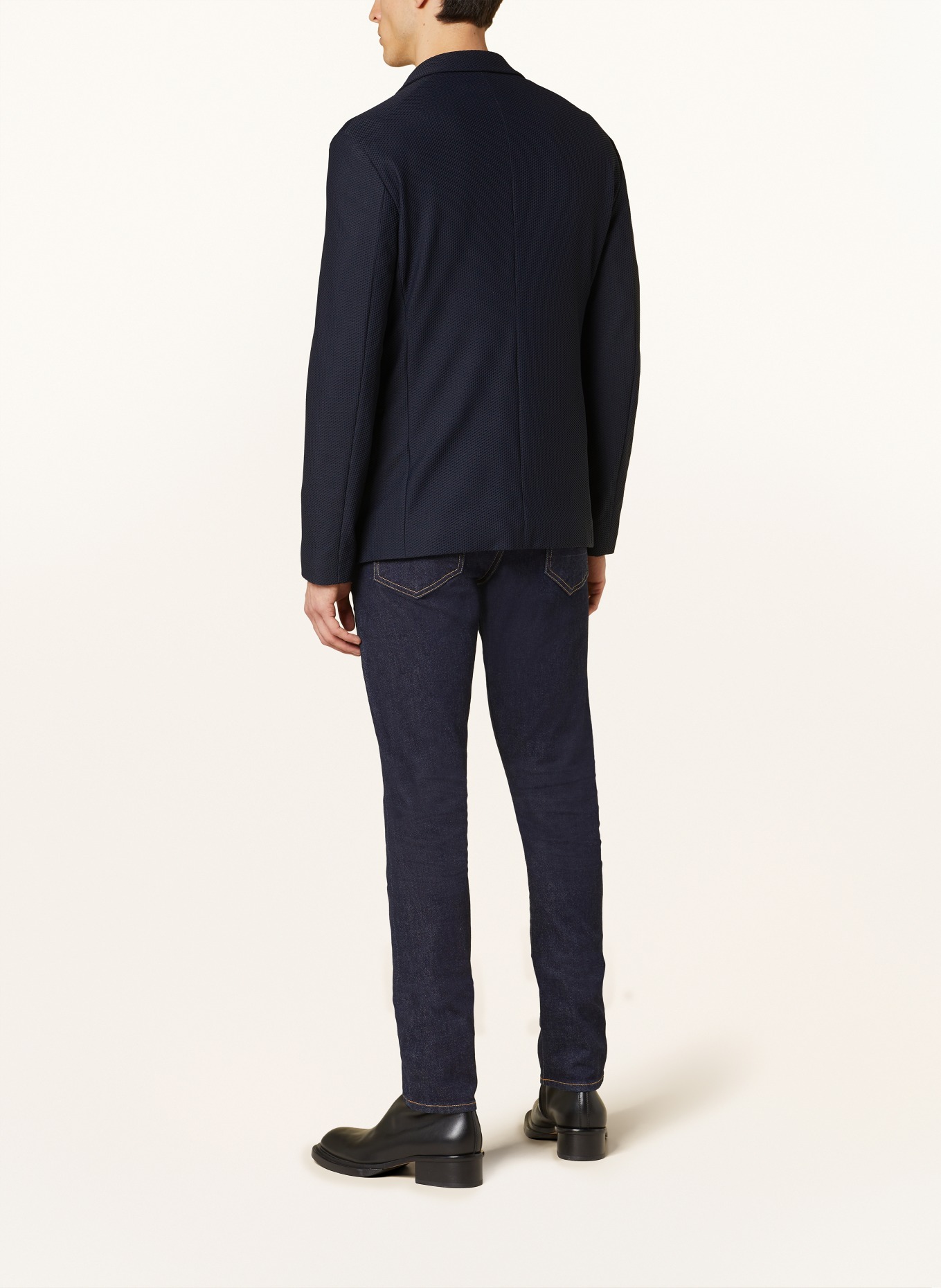 GIORGIO ARMANI Tailored jacket slim fit, Color: DARK BLUE (Image 3)