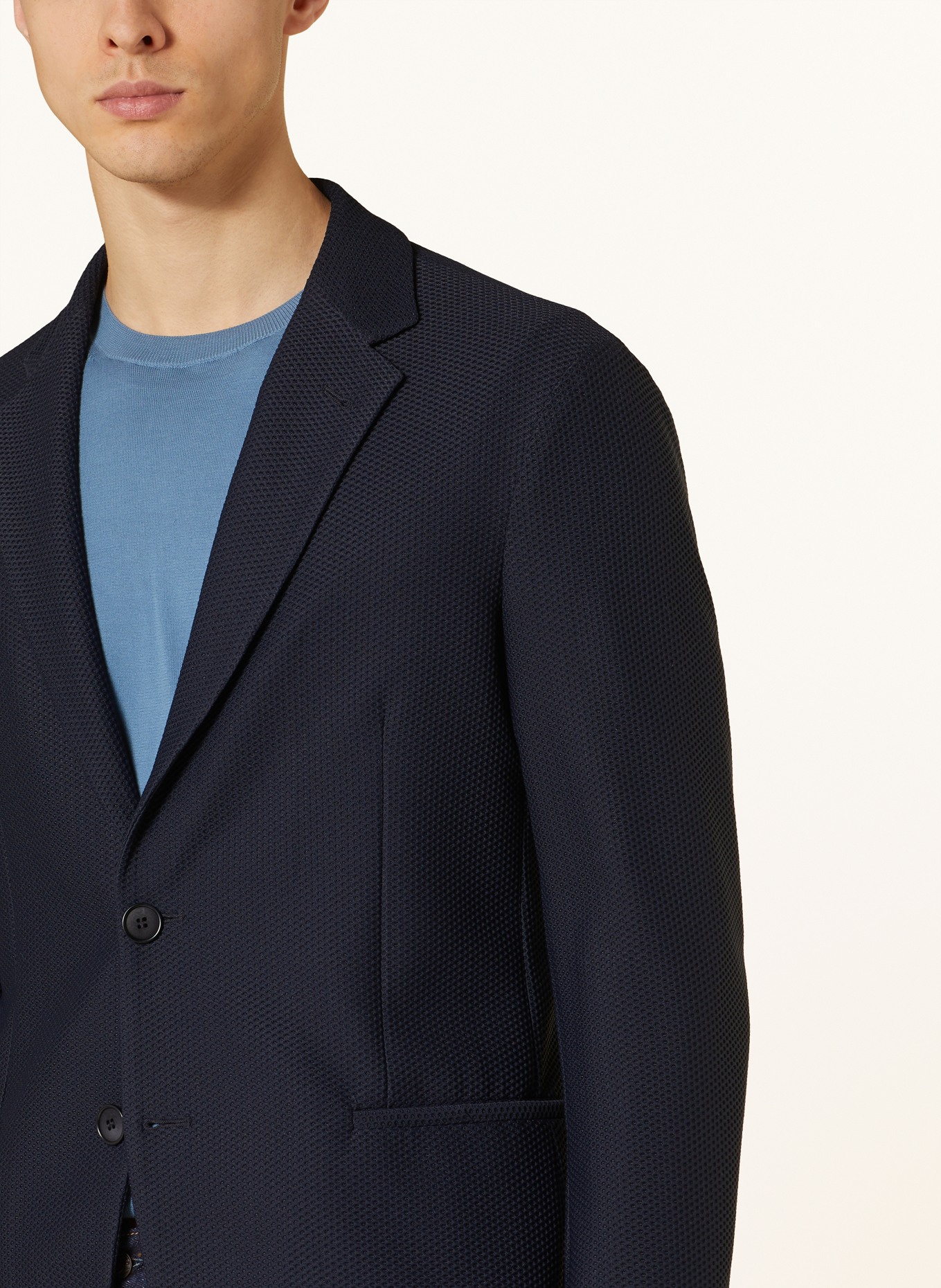 GIORGIO ARMANI Tailored jacket slim fit, Color: DARK BLUE (Image 5)