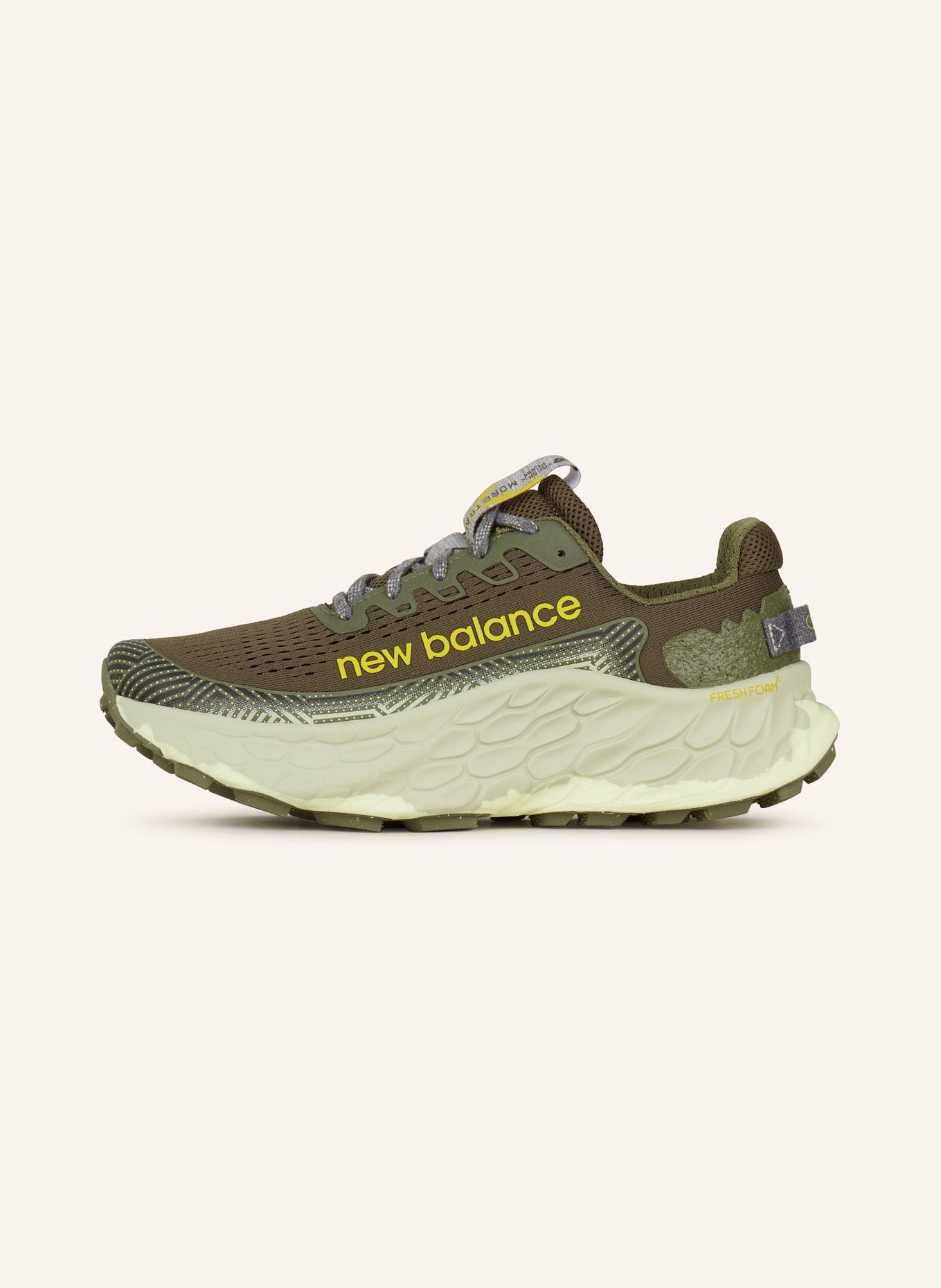 new balance Trail running shoes FRESH FOAM X MORE TRAIL V3, Color: DARK GREEN/ YELLOW (Image 4)