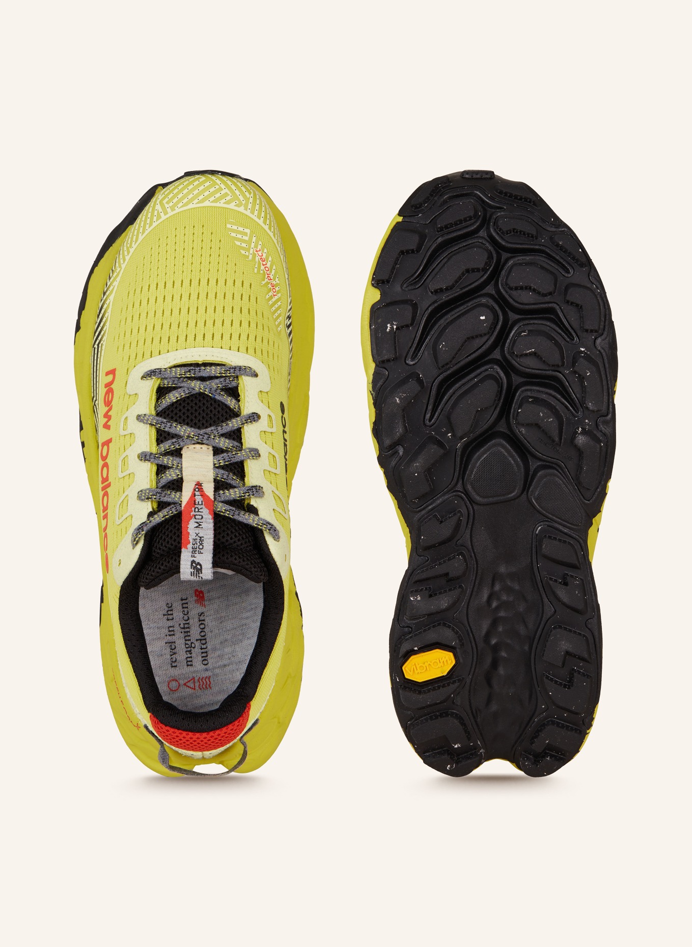 new balance Trailrunning-Schuhe FRESH FOAM X MORE TRAIL V3, Farbe: NEONGRÜN/ ROT (Bild 5)