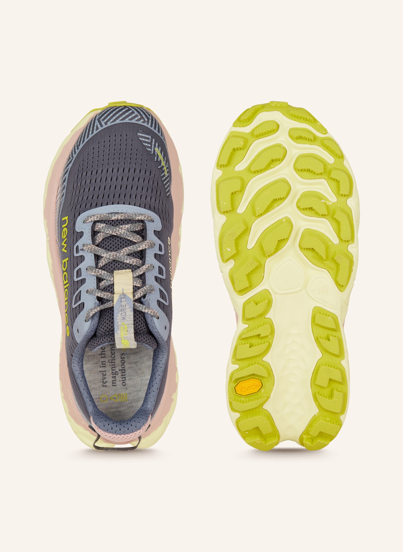 new balance Trailrunning-Schuhe FRESH FOAM X MORE TRAIL V3, Farbe: GRAU/ GRÜN (Bild 5)