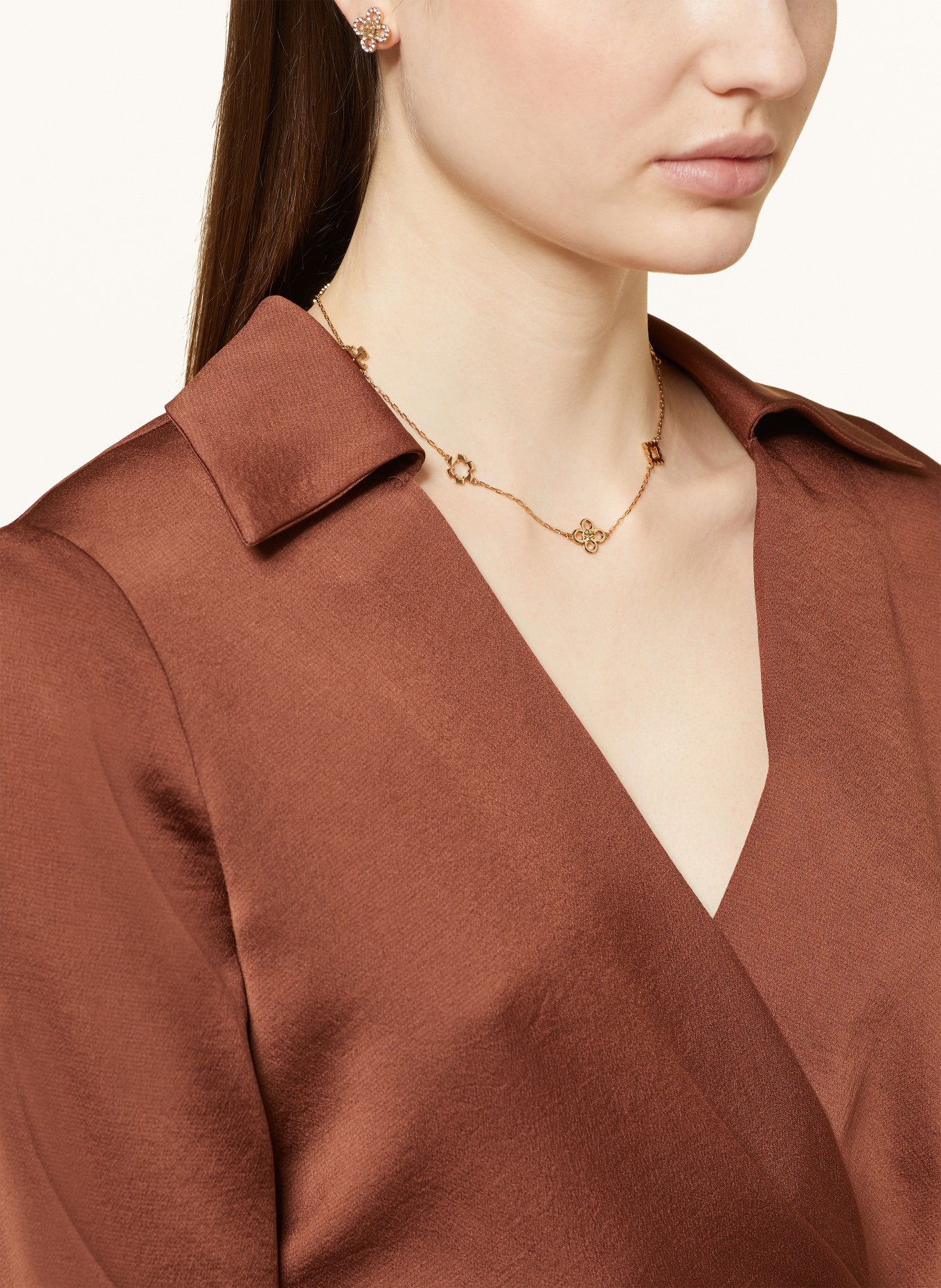 TORY BURCH Necklace KIRA CLOVER, Color: GOLD (Image 3)