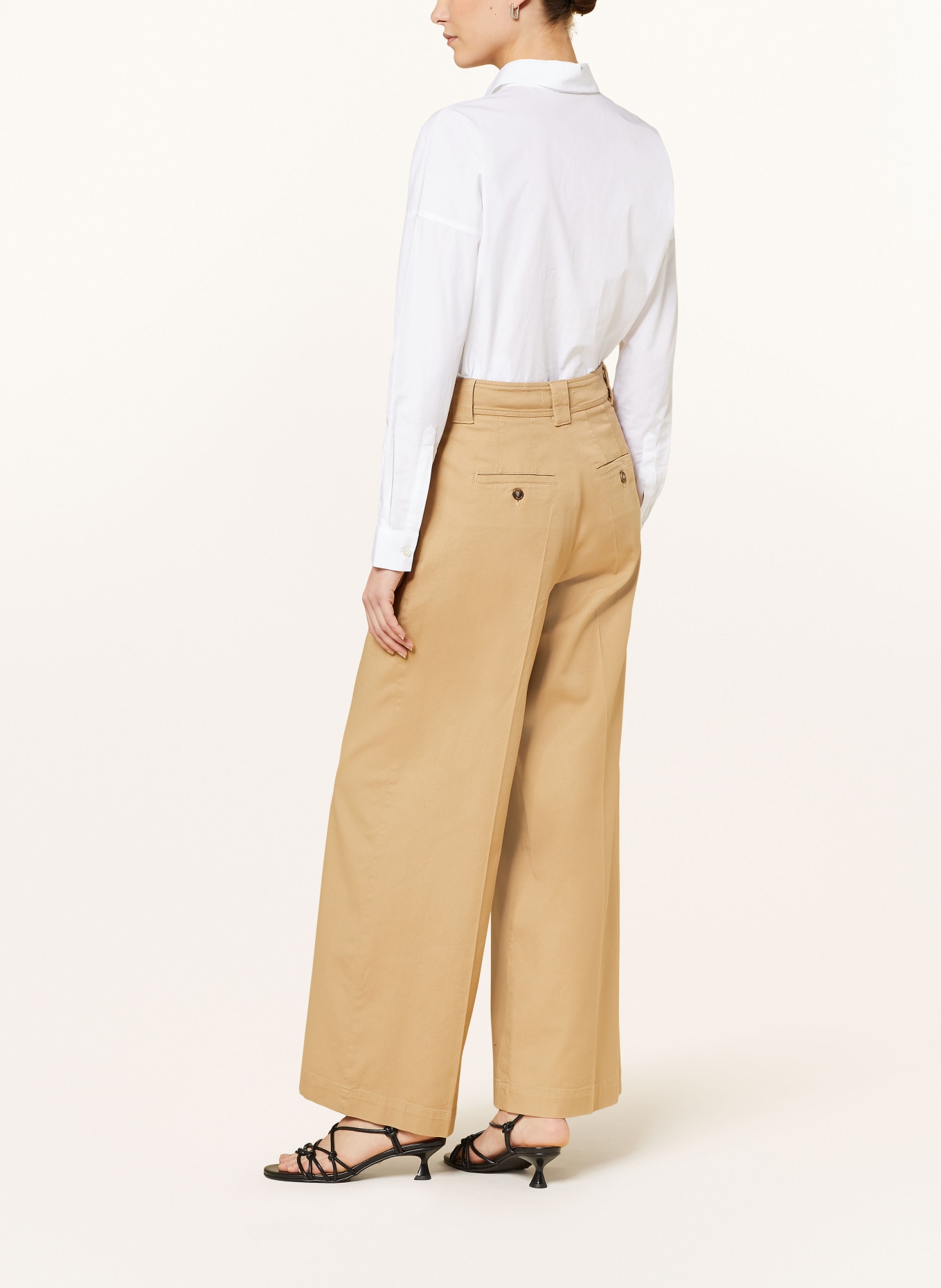 WEEKEND MaxMara Wide leg trousers PINO, Color: BEIGE (Image 3)