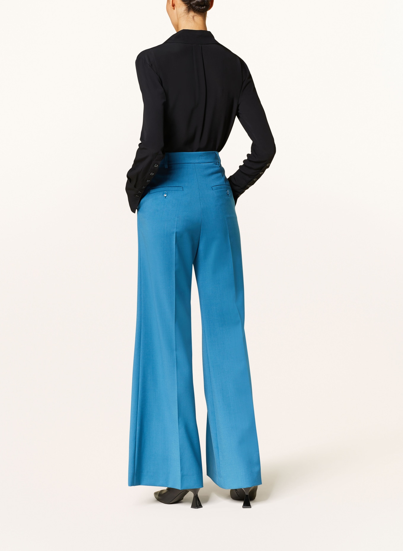 WEEKEND MaxMara Wide leg trousers SONALE, Color: BLUE (Image 3)