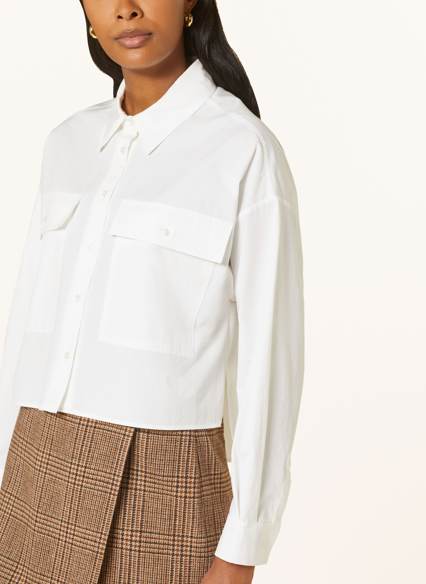 WEEKEND MaxMara Cropped shirt blouse CARTER, Color: WHITE (Image 4)